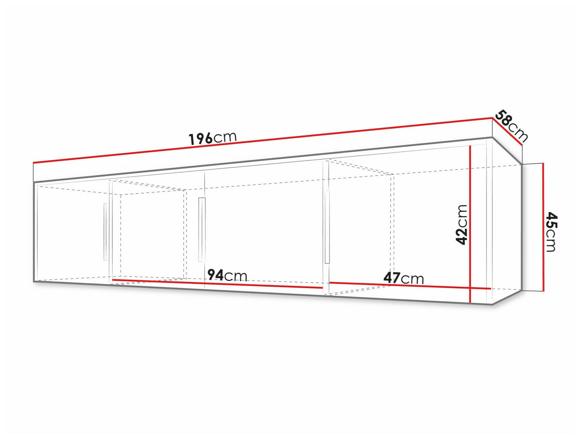 Kledingkast Enolevo 108 (Wotan eik + Zwart)