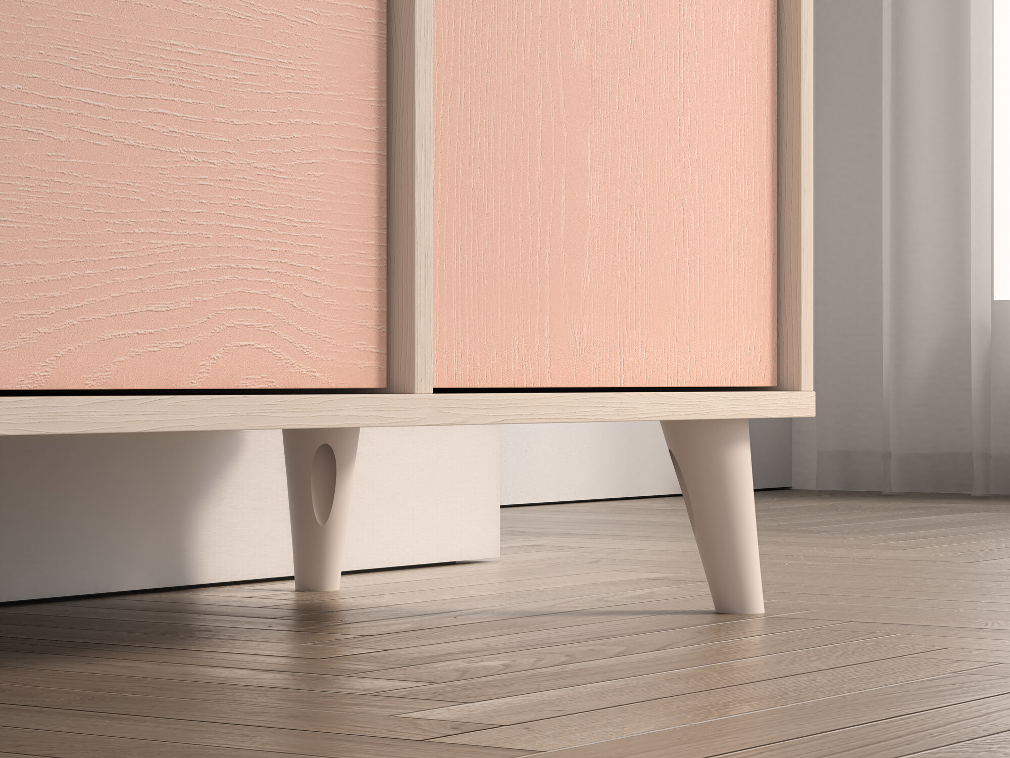 Ladekast Tortoli 104 (Roze)