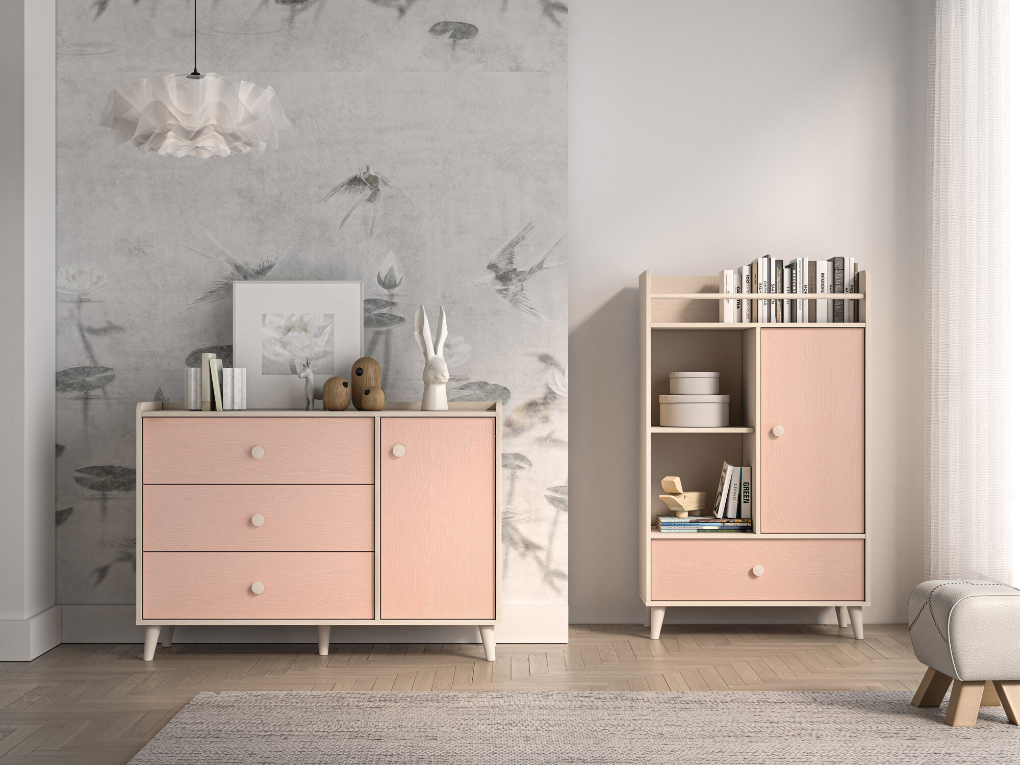 Ladekast Tortoli 104 (Roze)