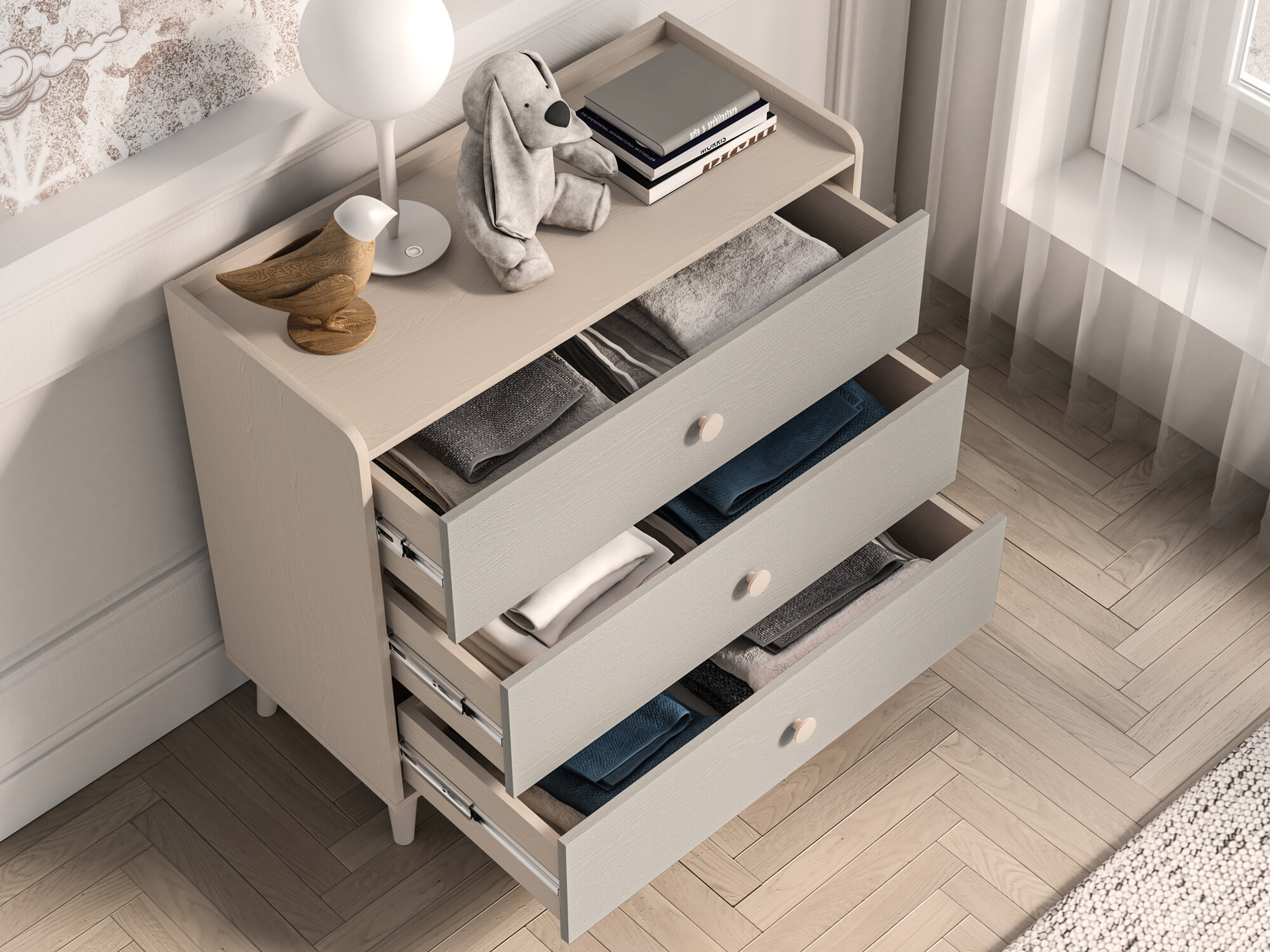 Ladekast Tortoli 105 (Grijs)