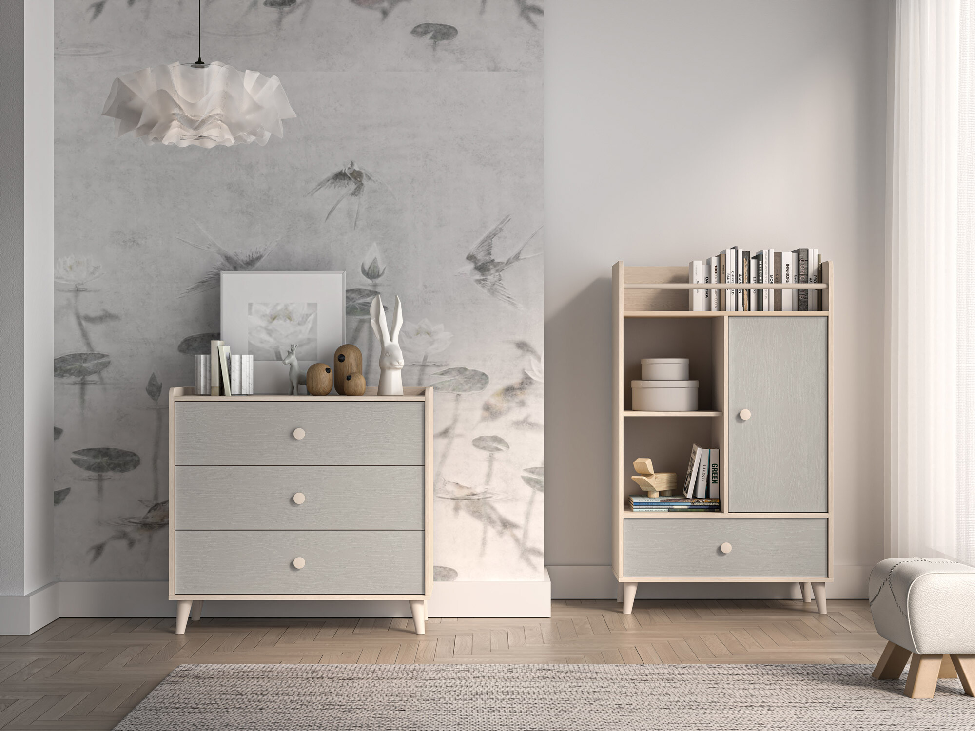 Ladekast Tortoli 105 (Grijs)