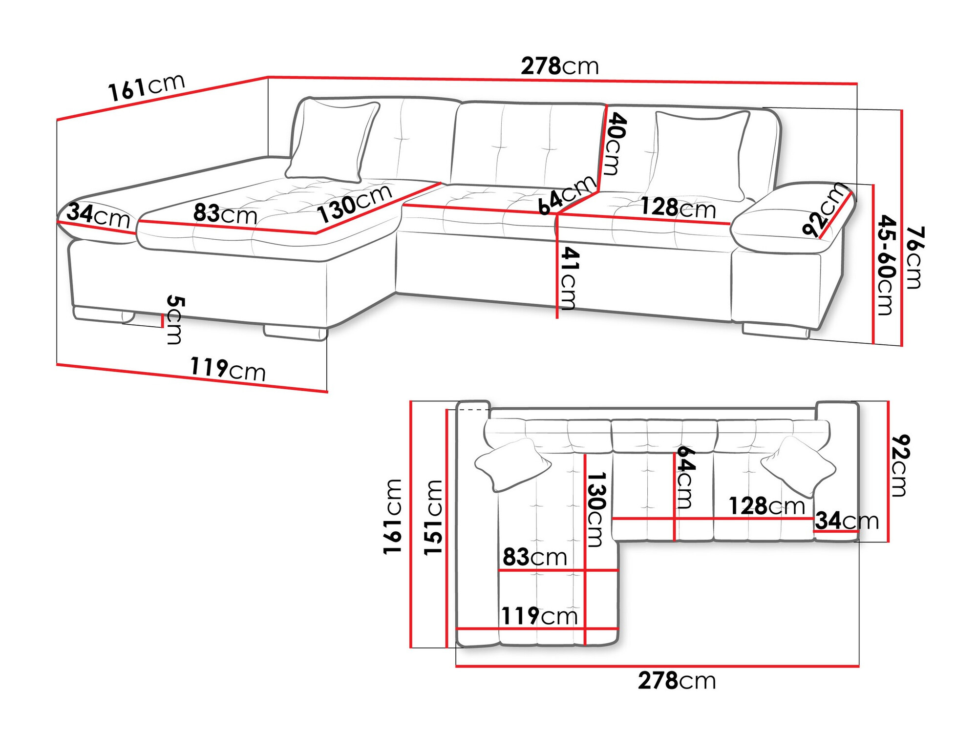 Hoekbank Comfivo 219 (Soft 011 + Soul 17)