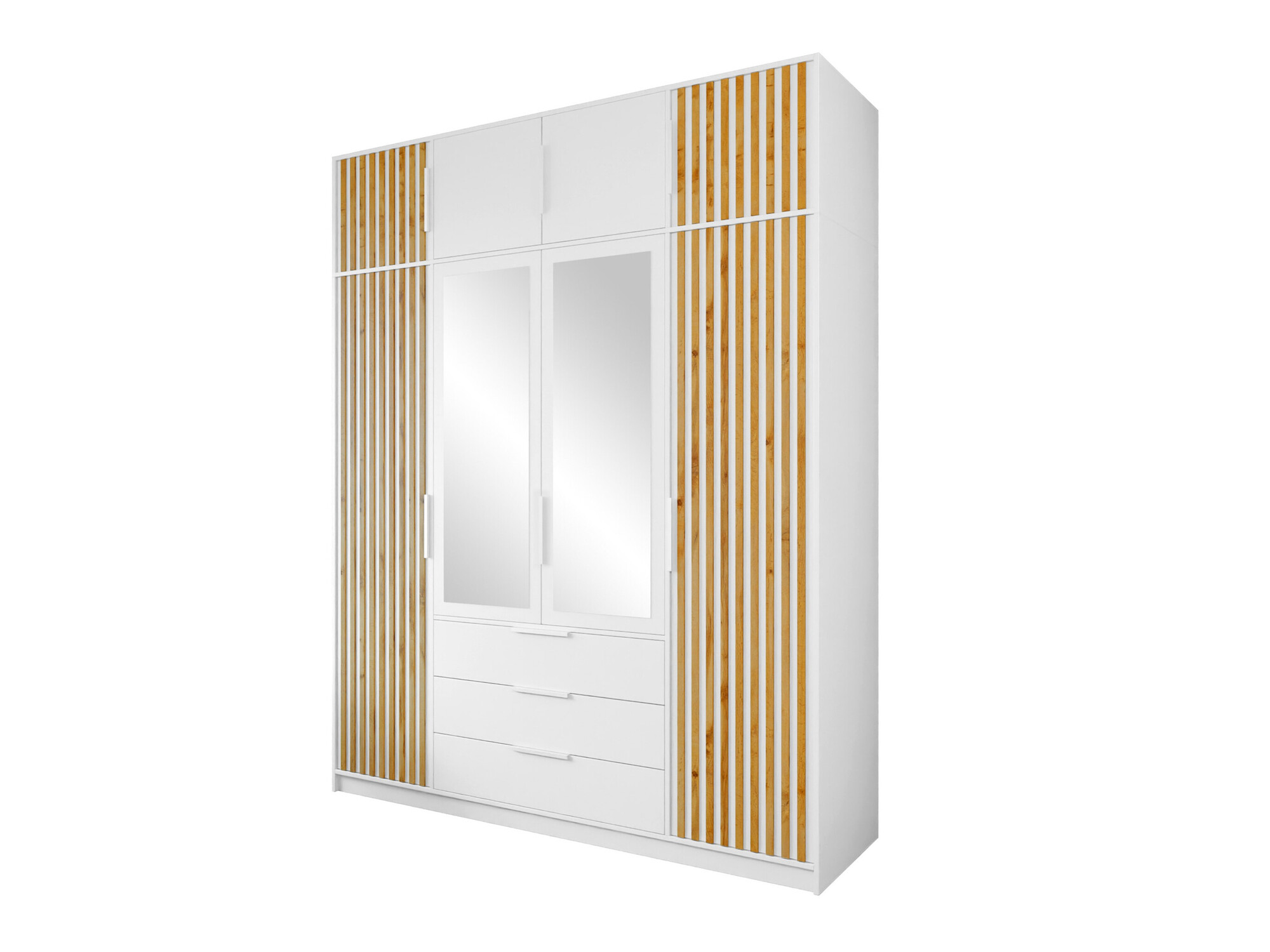 Kledingkast Collis II (Wit + Wotan eik)