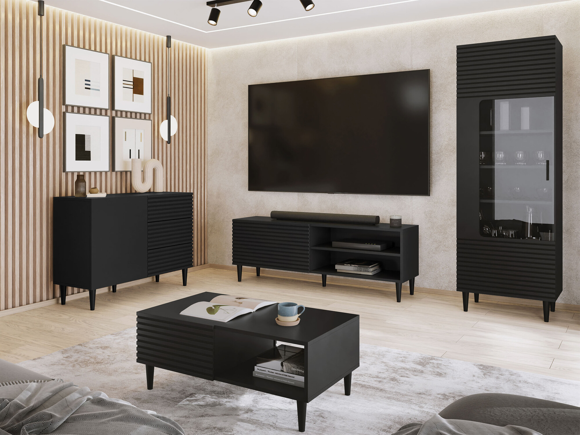 Ladekast Comfivo Mavmono 100 (Zwart)