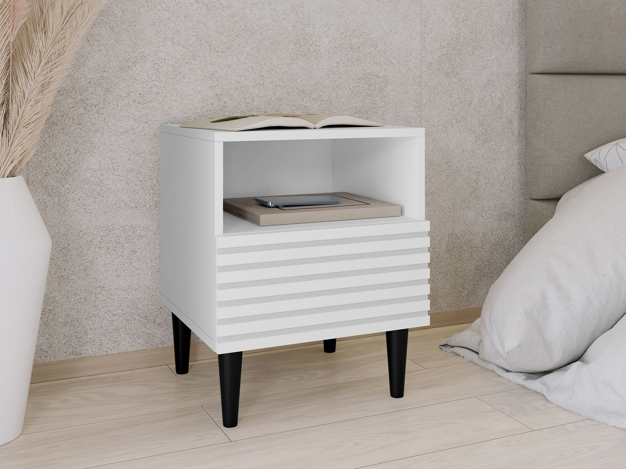 Nachtkastje Comfivo Mavmono 103 (Wit)