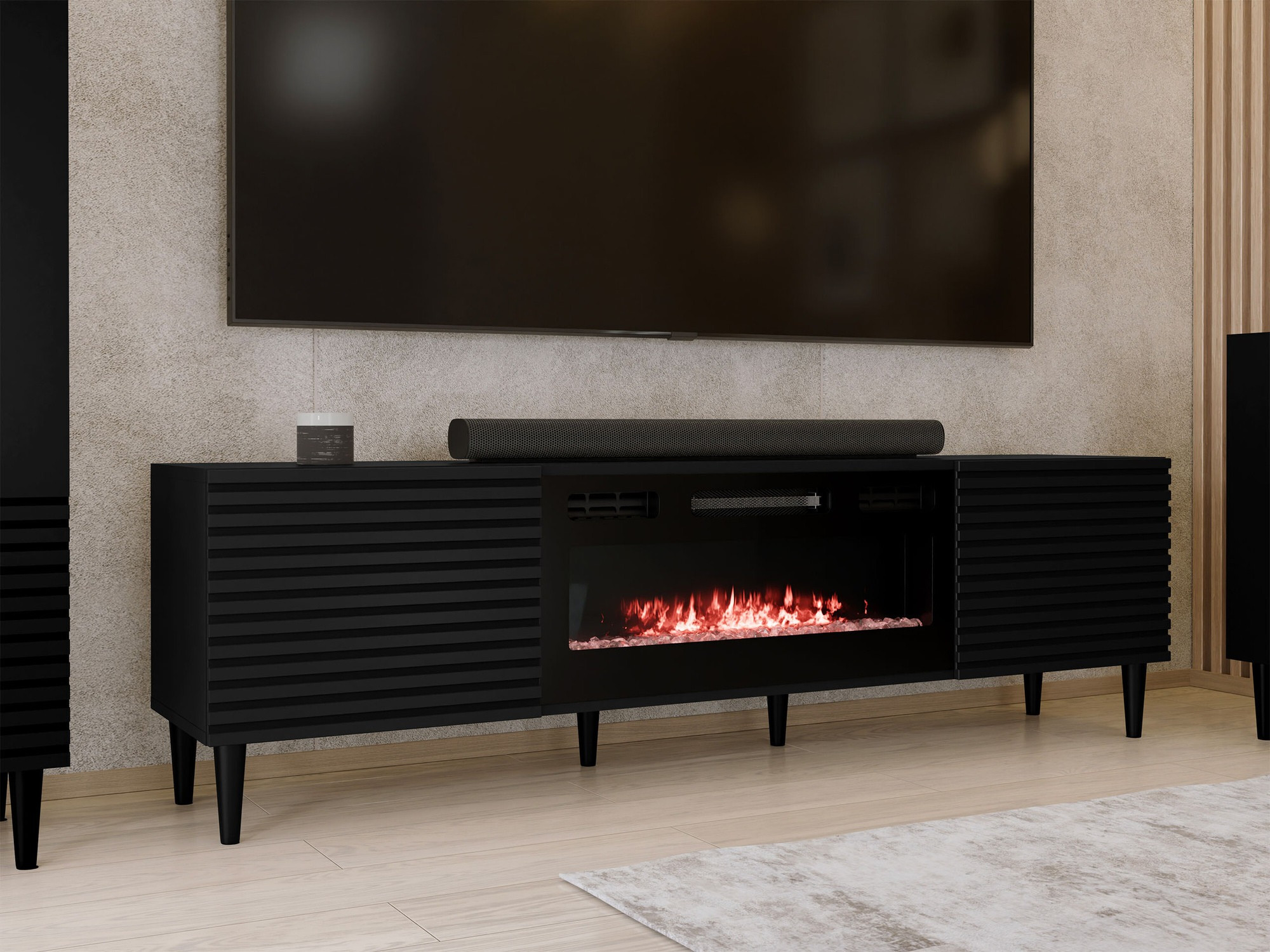 TV-meubel Comfivo Mavmono 110 (Zwart)