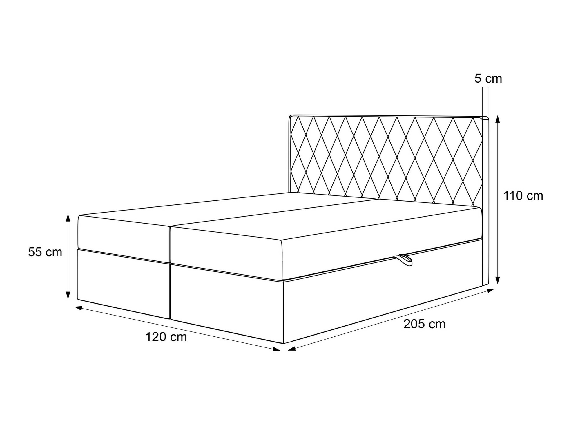 Boxspring Martinez 114 (Magic Velvet 2219)