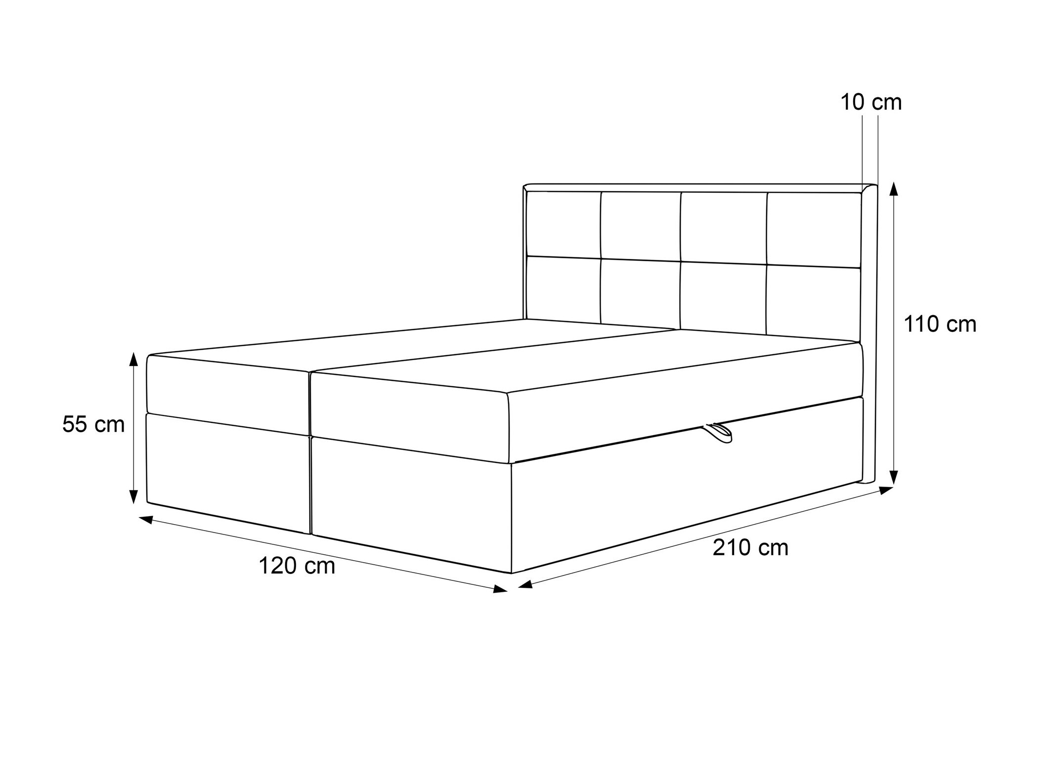 Boxspring Martinez 115 (Magic Velvet 2219)