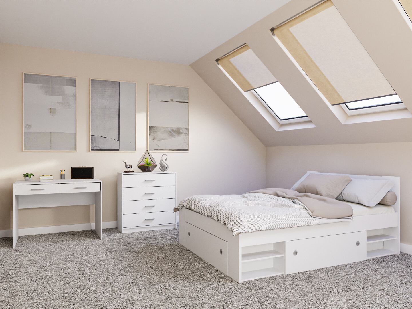 Slaapkamerset Novsore 155 (Wit)