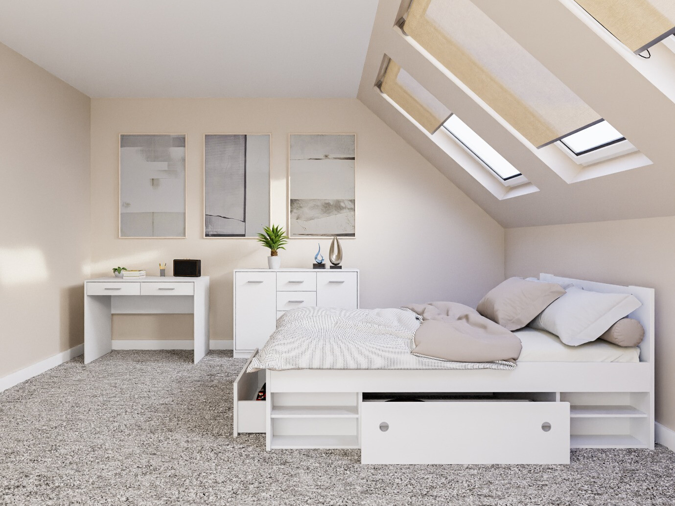 Slaapkamerset Novsore 156 (Wit)