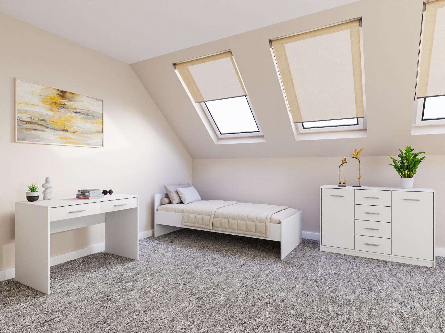 Slaapkamerset Novsore 149 (Wit)