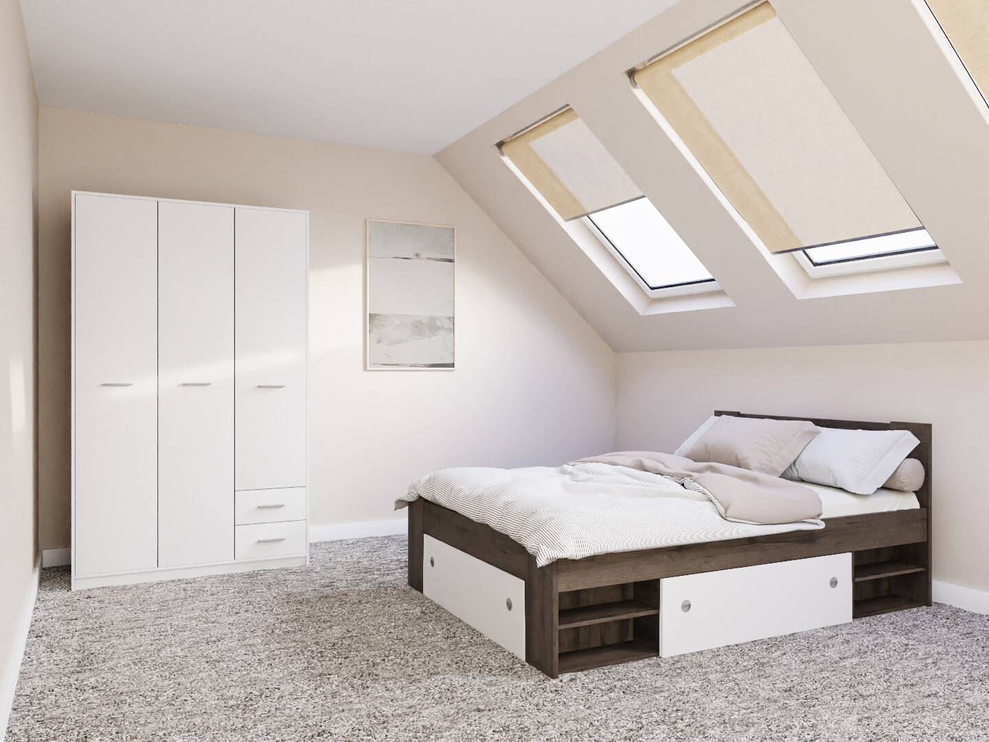 Slaapkamer set Novsore 158 (Donkere eik)