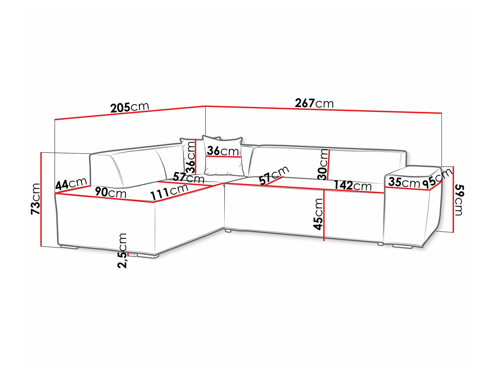 Hoekbank Comfivo 289 (Baloo 2073)