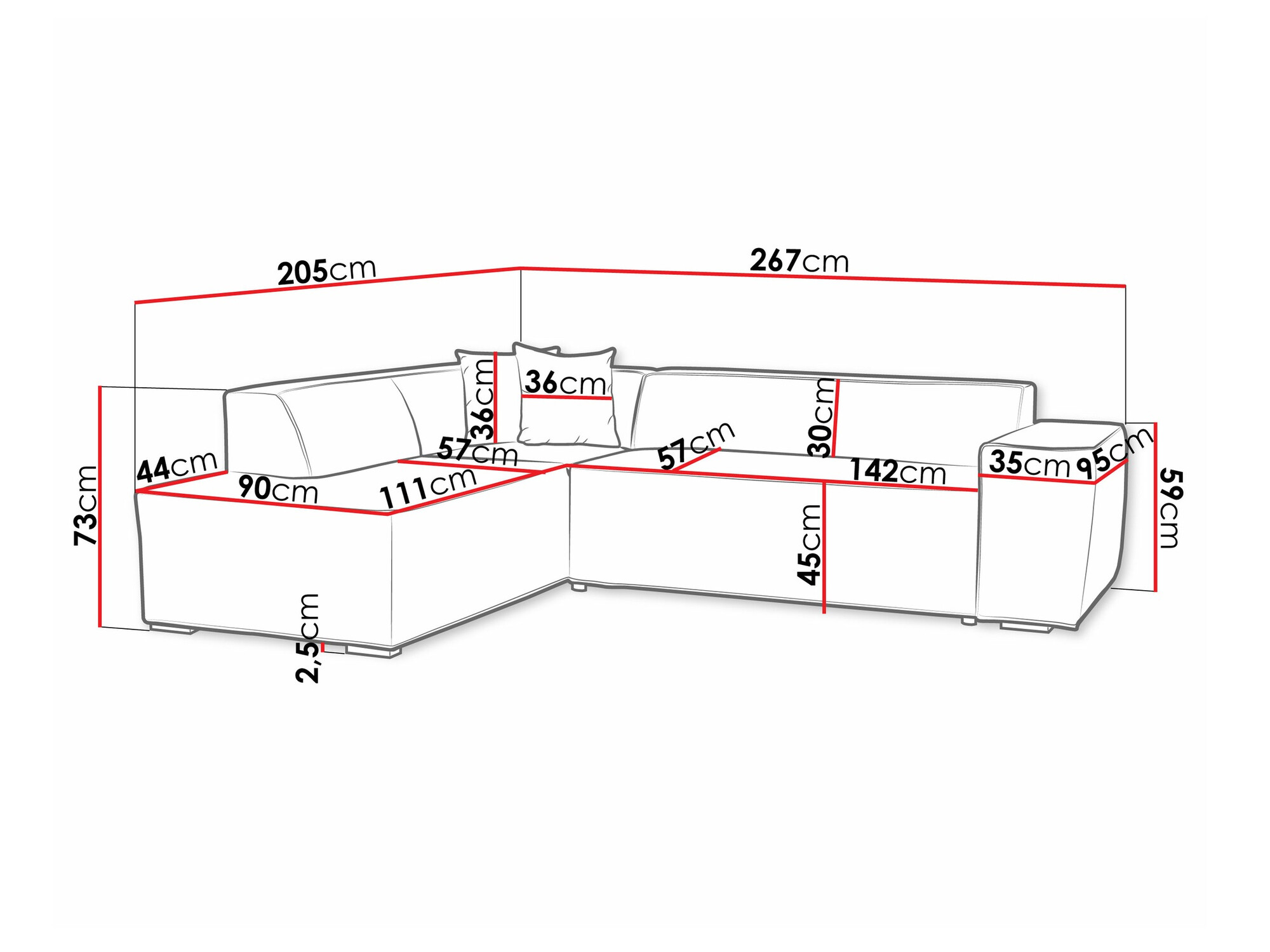 Hoekbank Comfivo 289 (Baloo 2074)