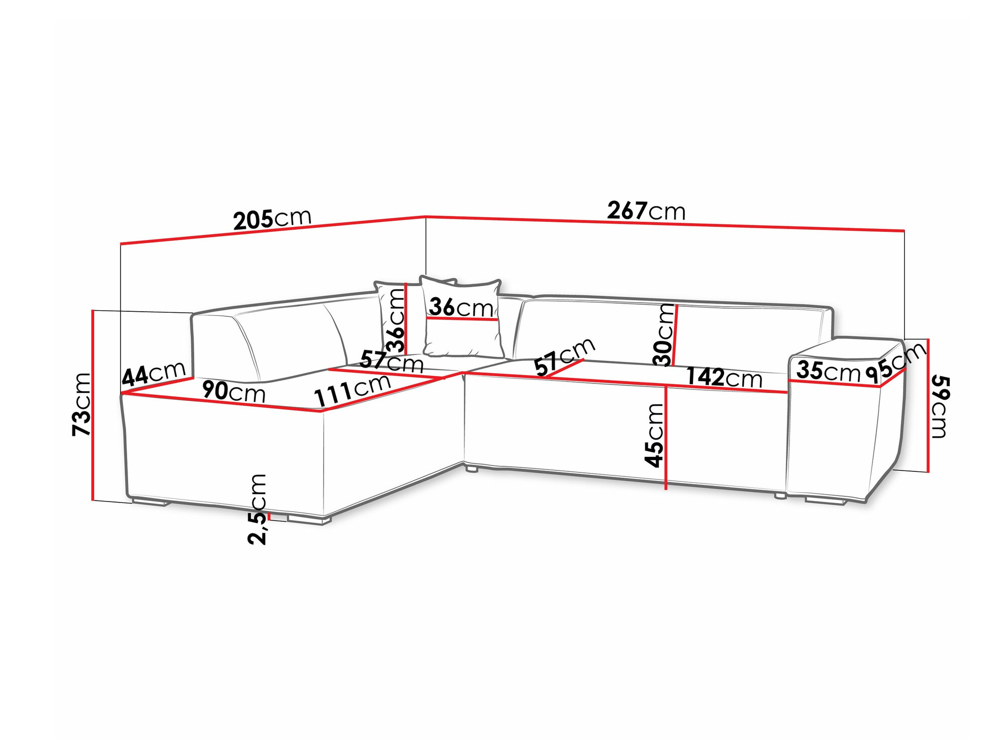Hoekbank Comfivo 289 (Zetta 291 + Zetta 294)