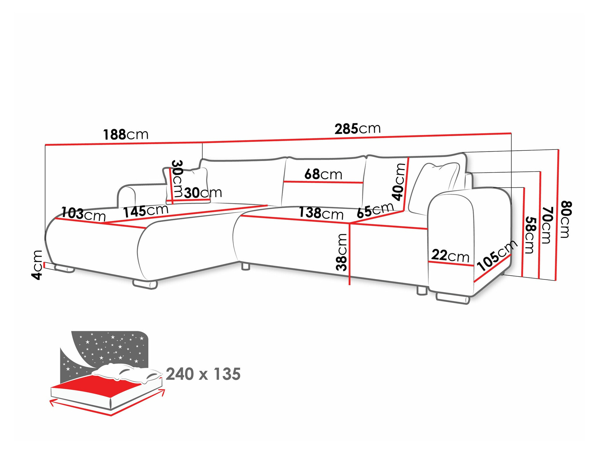 Hoekbank Comfivo 410 (Wave 05)