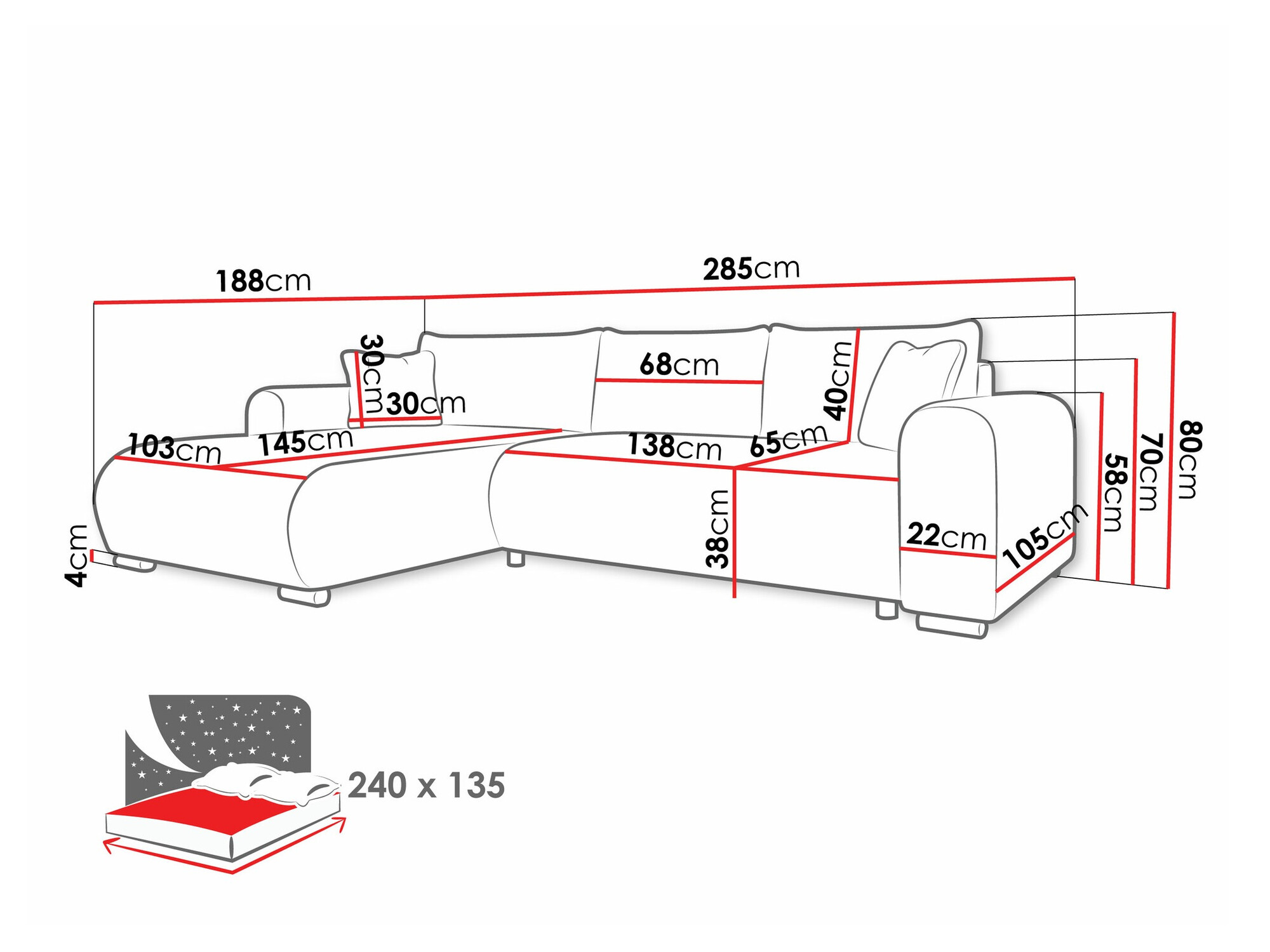 Hoekbank Comfivo 410 (Wave 09)
