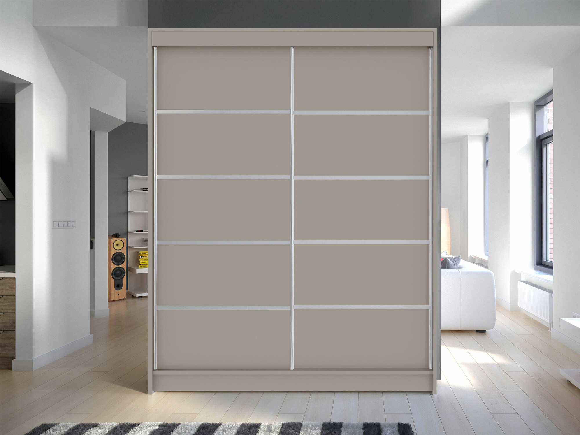 Kledingkast Closico 145 (Kasjmier)