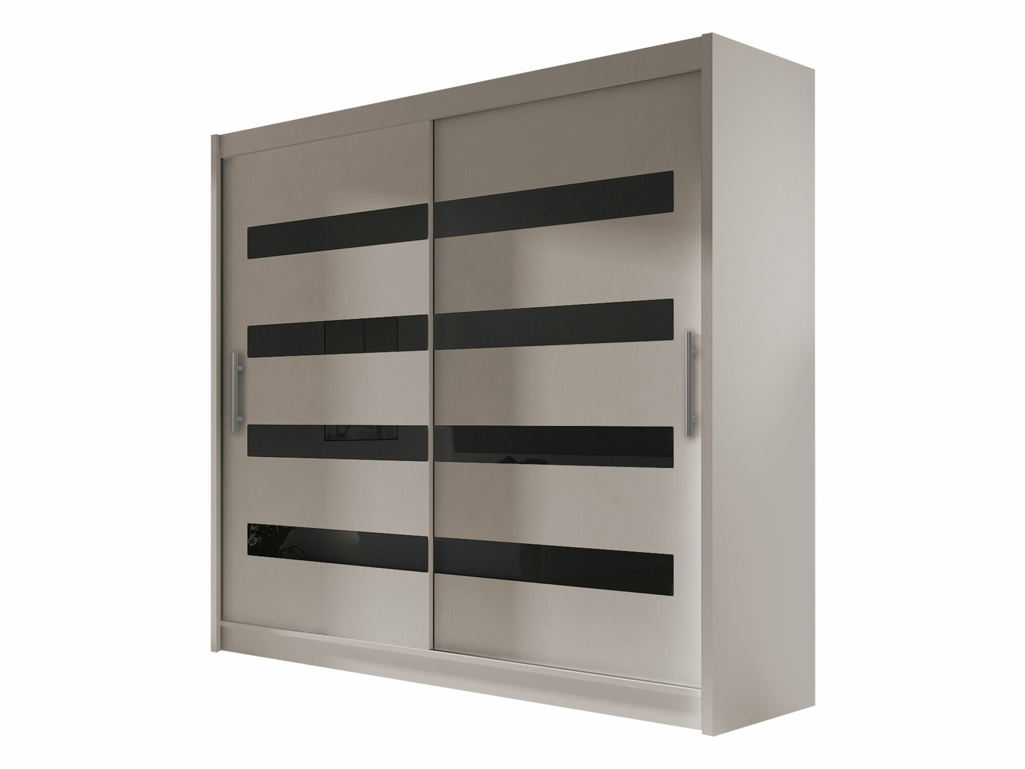 Kledingkast Closico Pallor XI (Kasjmier + Zwart)