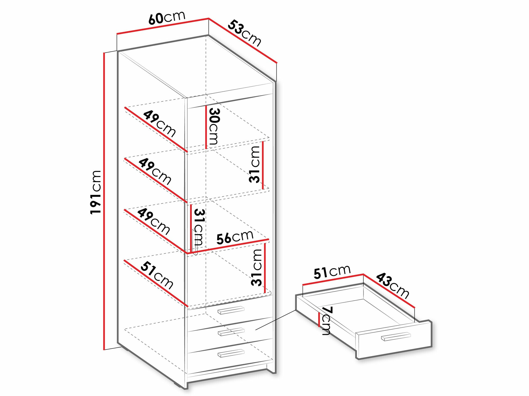 Boekenkast Novduni 110 (Lefkas eik)