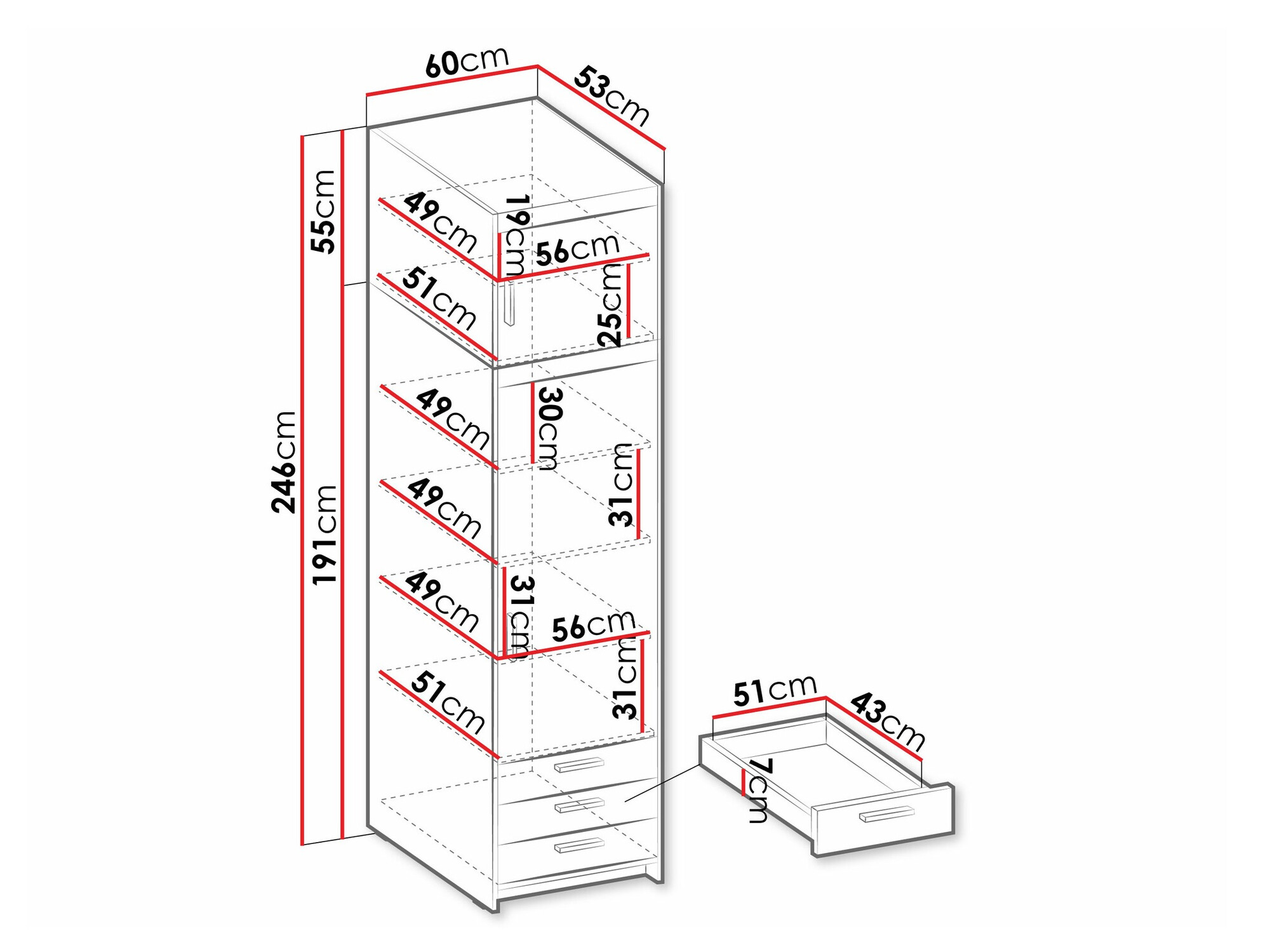 Boekenkast Novduni 111 (Sonoma eik)