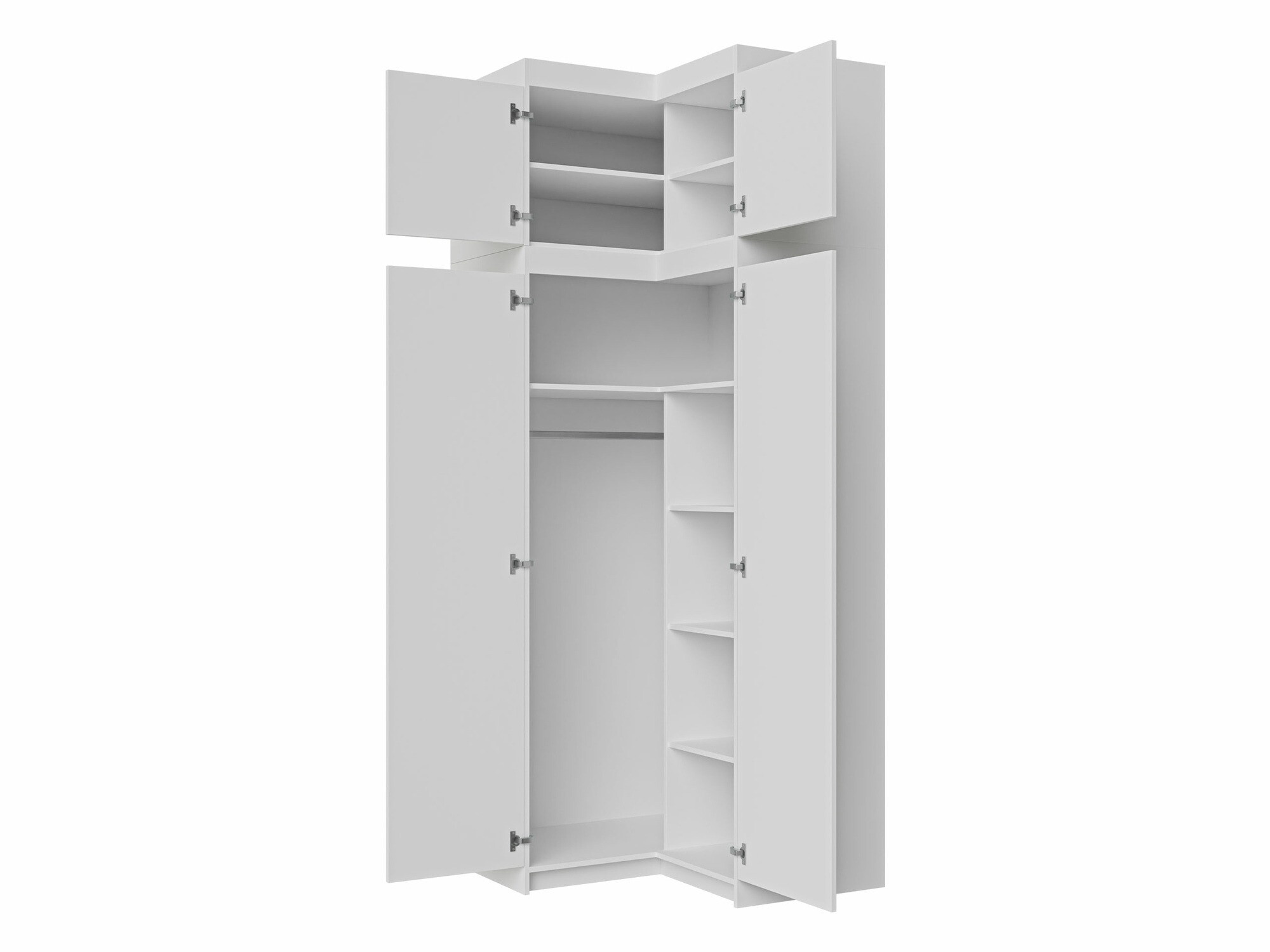 Hoekkledingkast Novduni 121 (Lefkas eik)