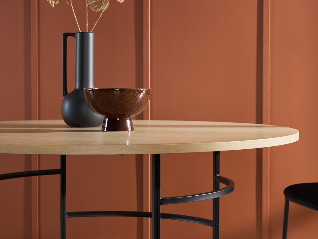 Tafel Dallas 4695 (Zwart + Lichtbruin)