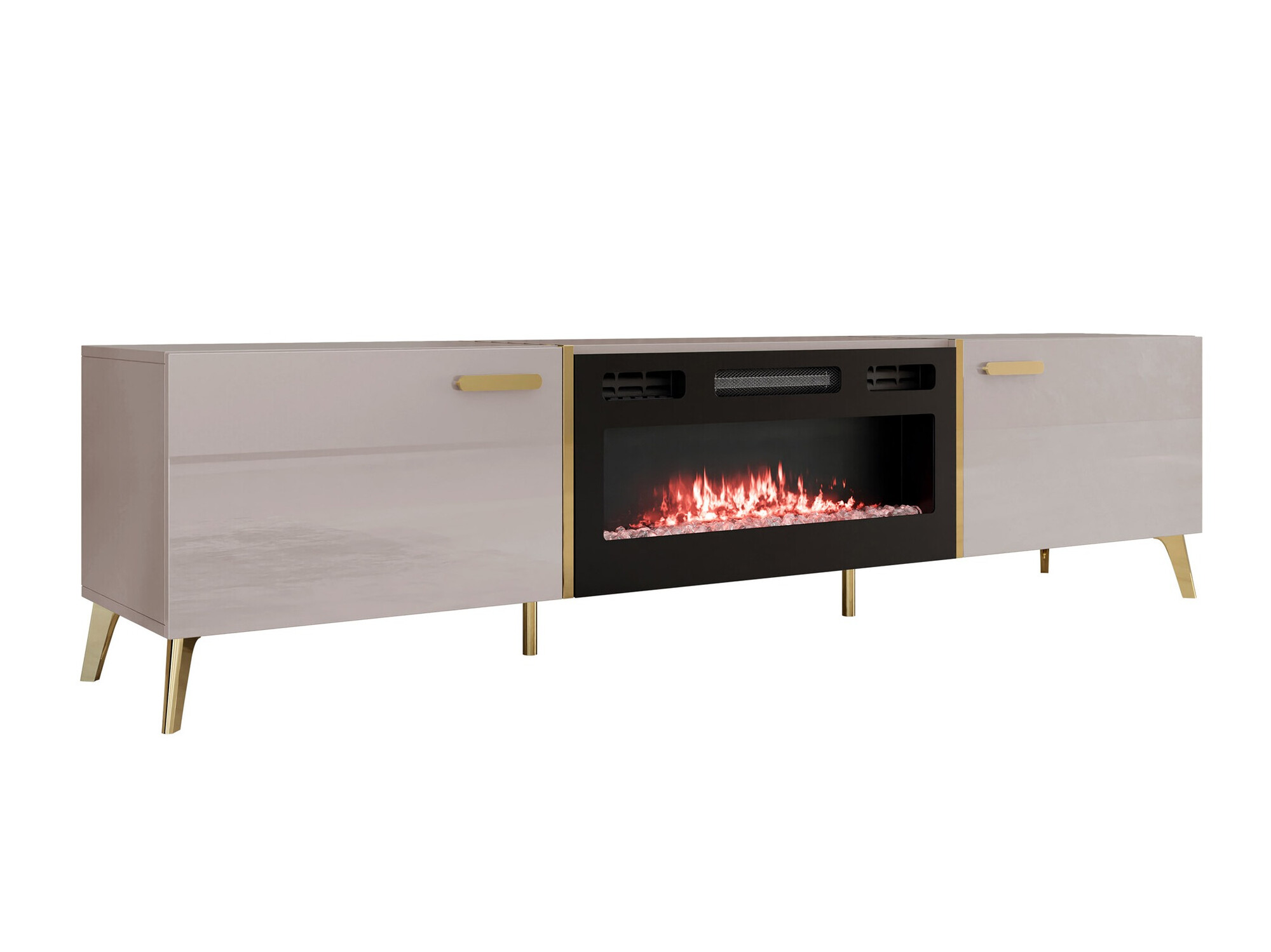 TV-meubel Comfivo Teslomo 112 (Kasjmier + Glanzend kasjmier)