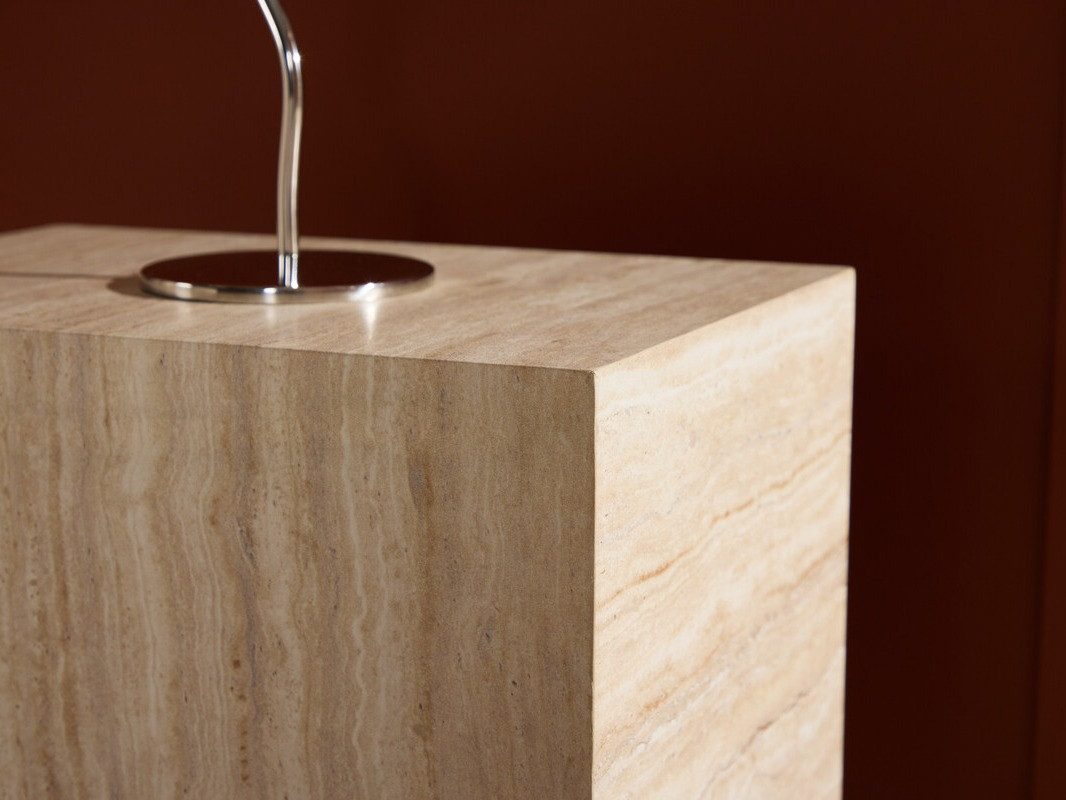 Bijzettafel Dallas 5005 (Licht Travertine)