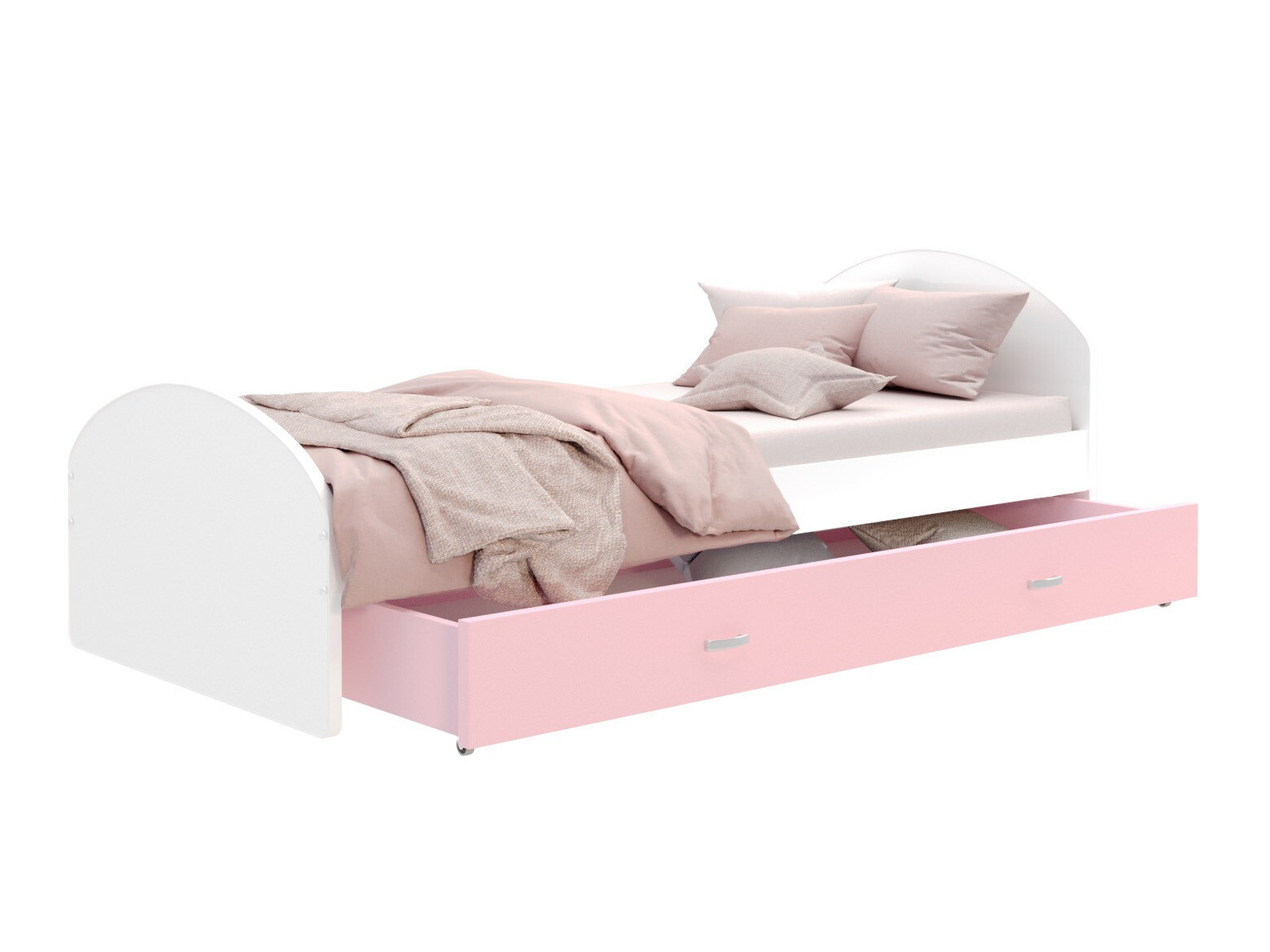 Bed Aurora 177 (Wit + Roze)