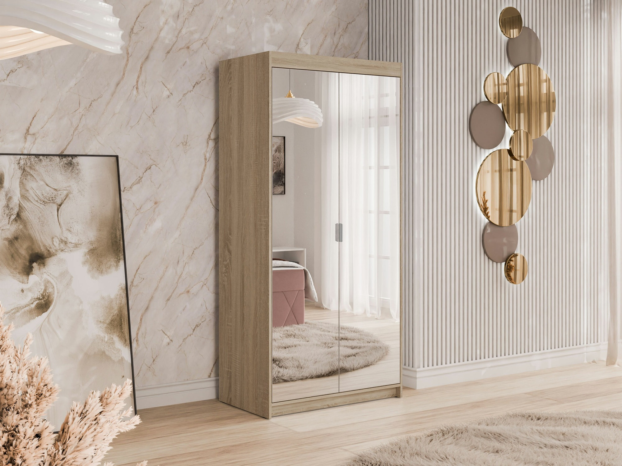 Kledingkast Novduni 114 (Sonoma eik)