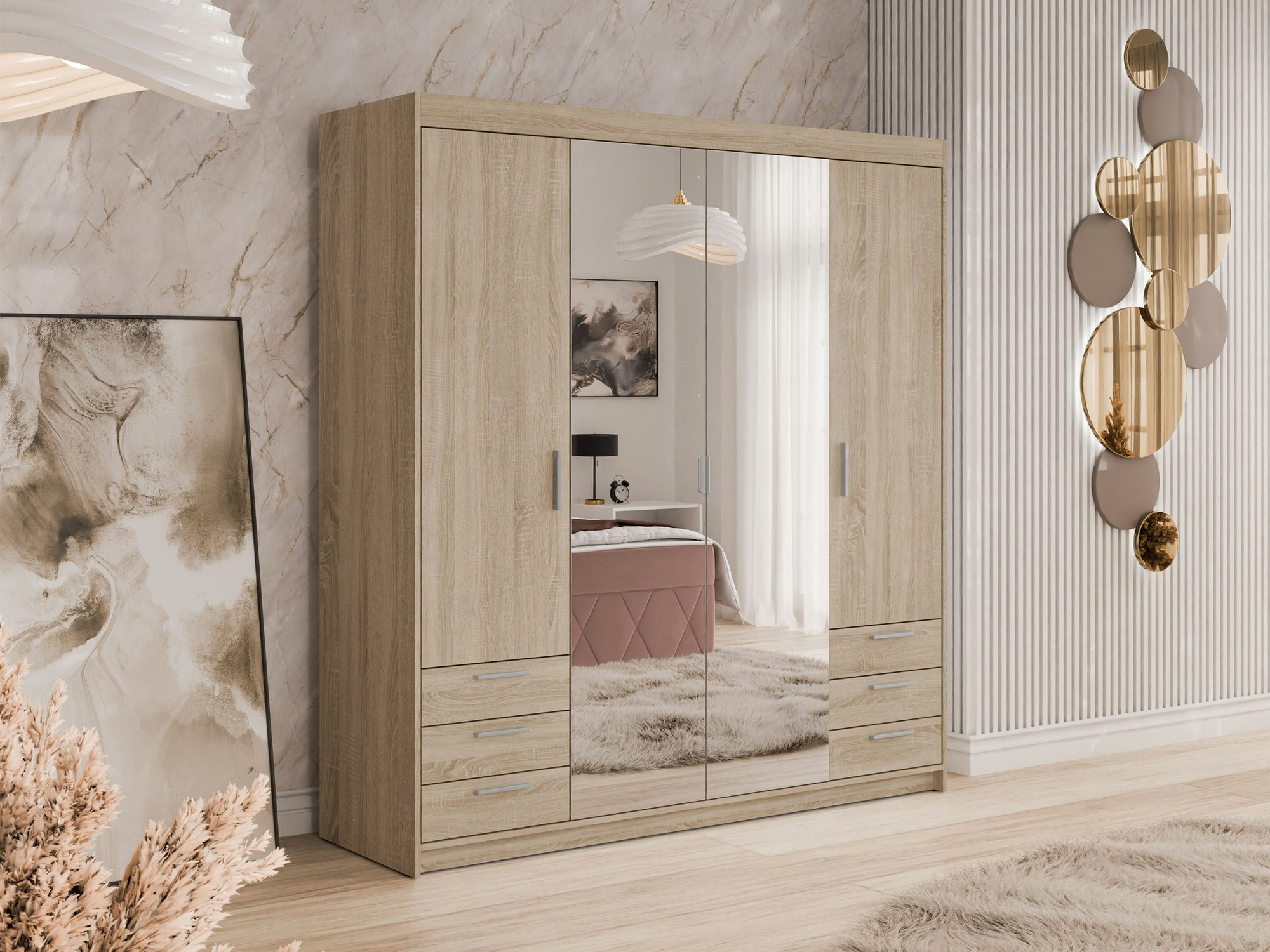 Kledingkast Novduni 115 (Sonoma eik)