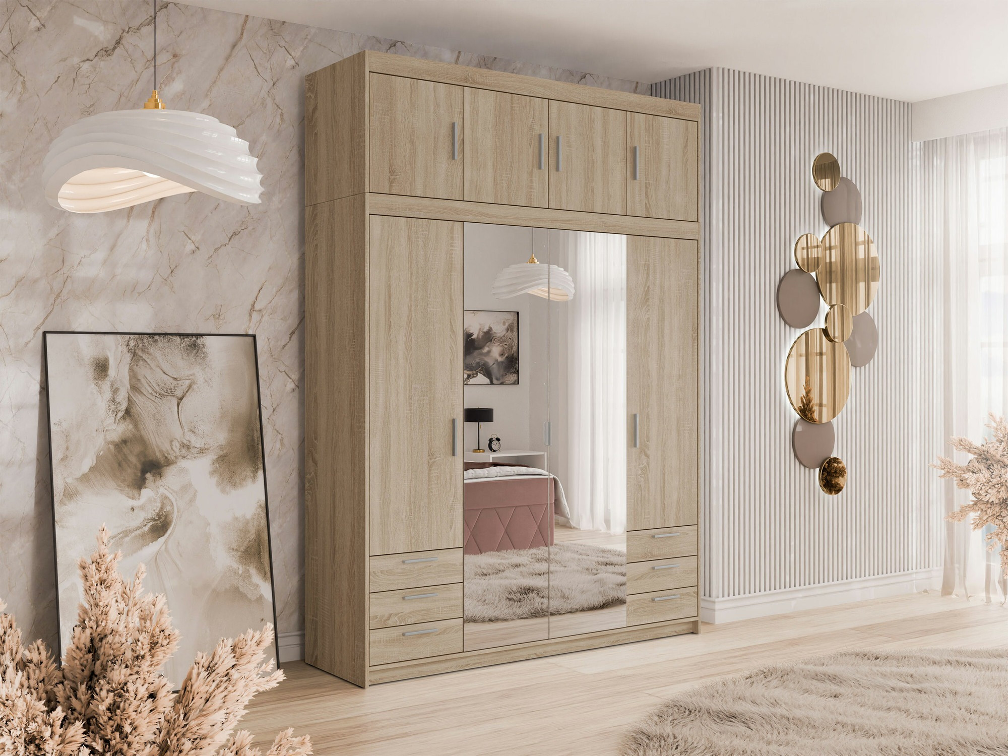 Kledingkast Novduni 120 (Sonoma eik)