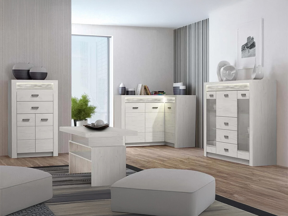 Salontafel Serfeno 109 (Ambachtelijk wit)