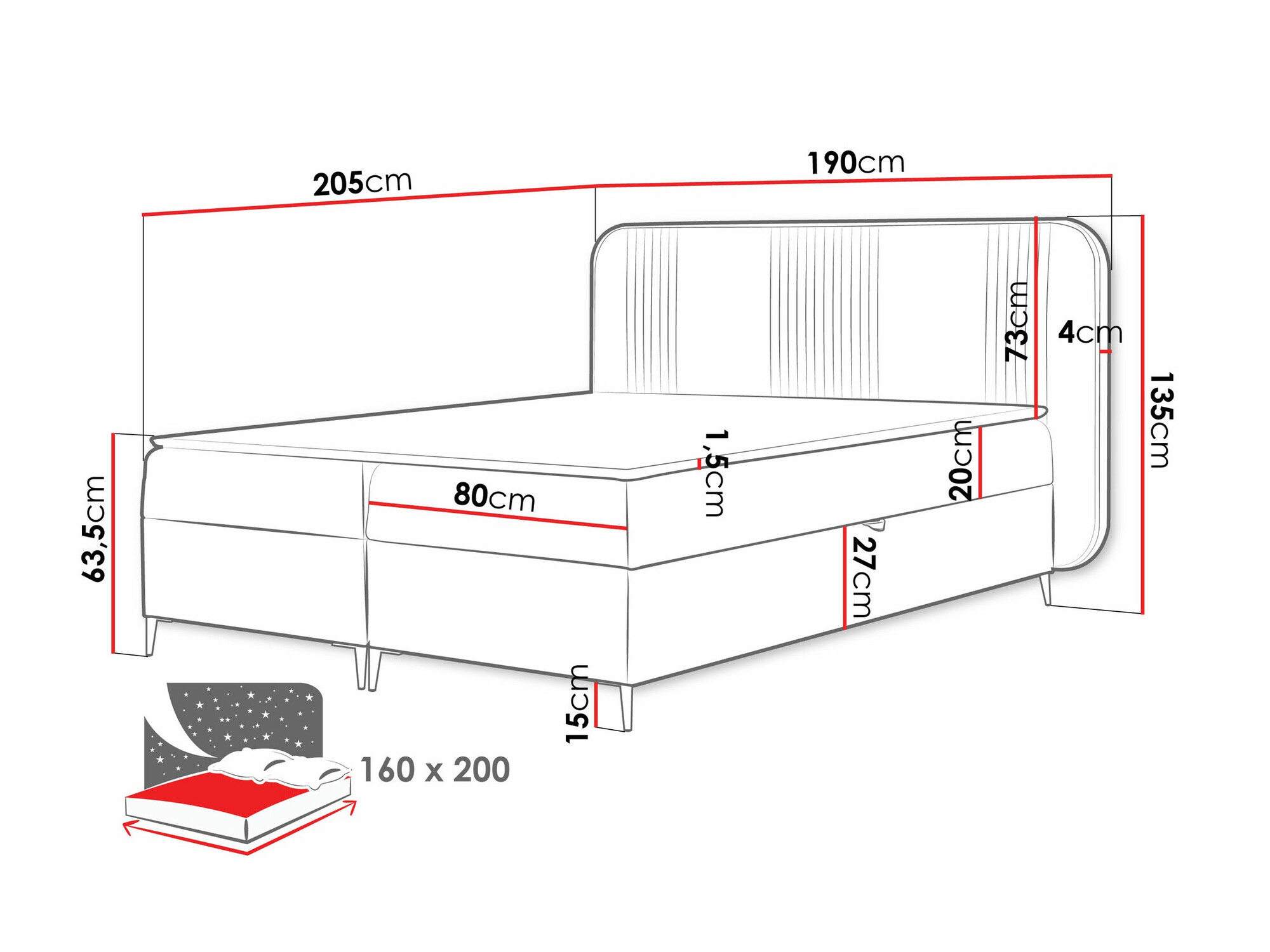 Boxspring Sonus (Magic Velvet 2256)