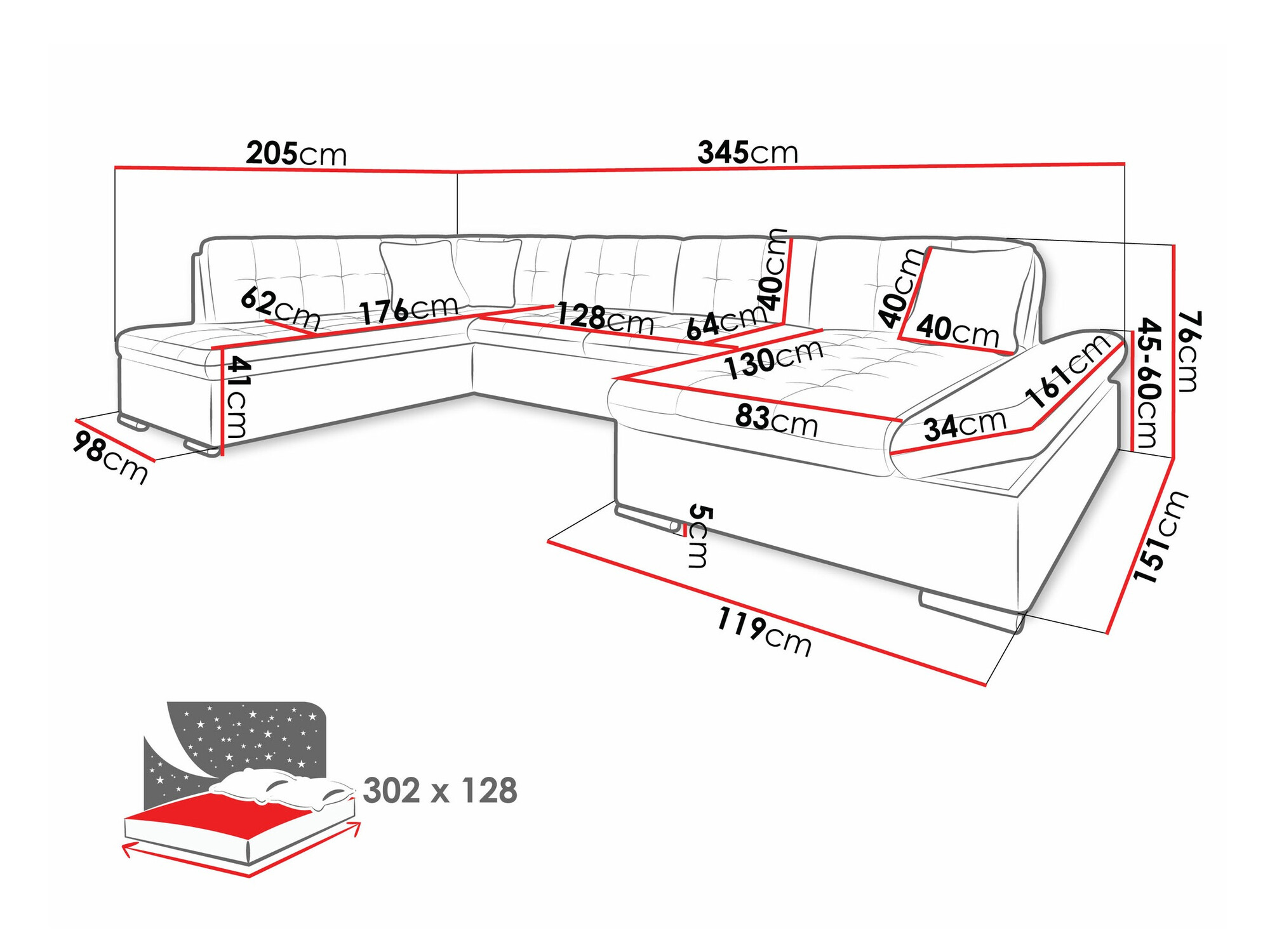 Hoekbank Comfivo 150 (Clara 215.03)