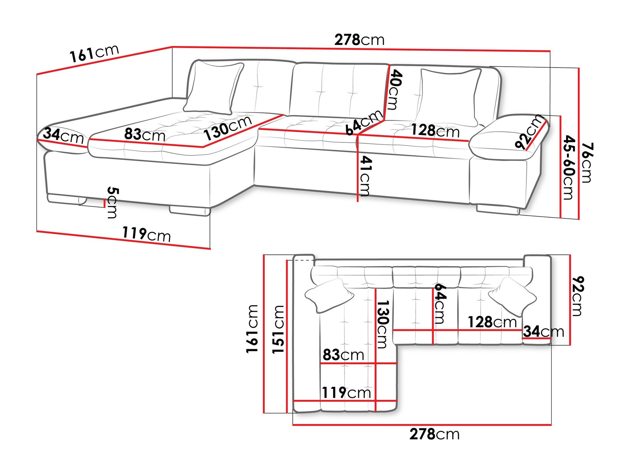 Hoekbank Comfivo 219 (Clara 215.11)