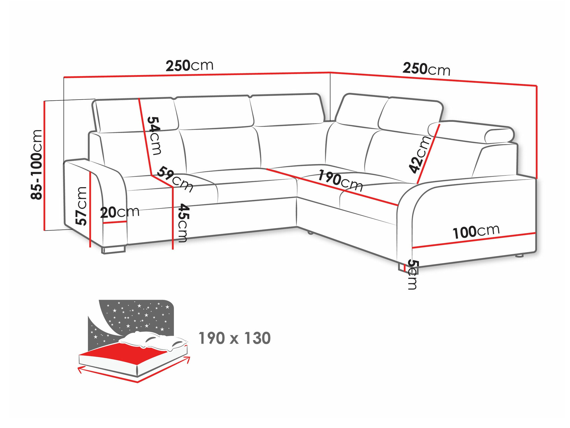 Hoekbank Ovos I (Crown 2)