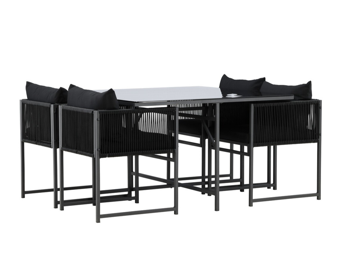 Tafel en stoelen set Dallas 4736