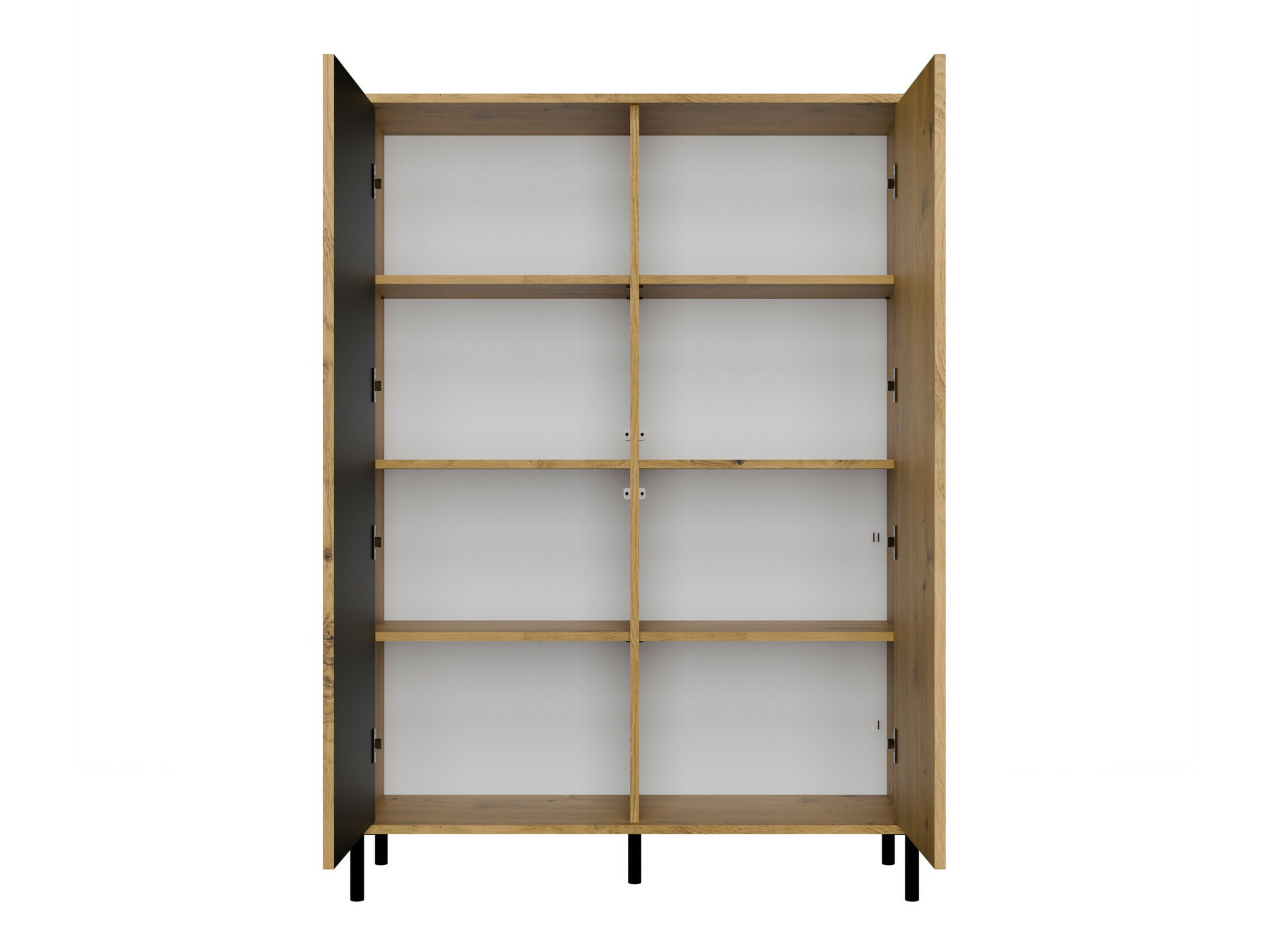 Boekenkast Orlsone 102 (Artisan eiken + Zwart)