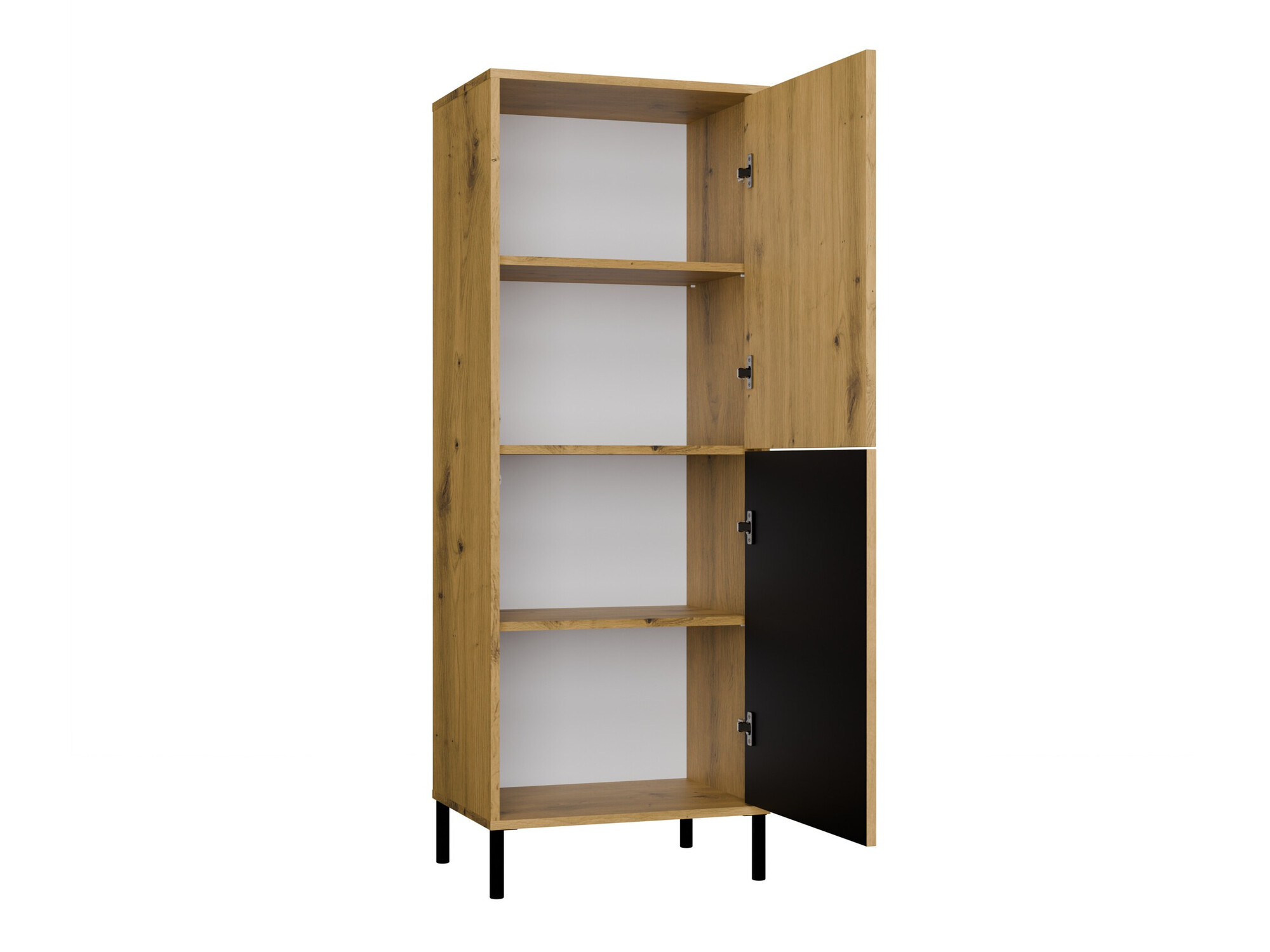 Boekenkast Orlsone 103 (Artisan eiken + Zwart)