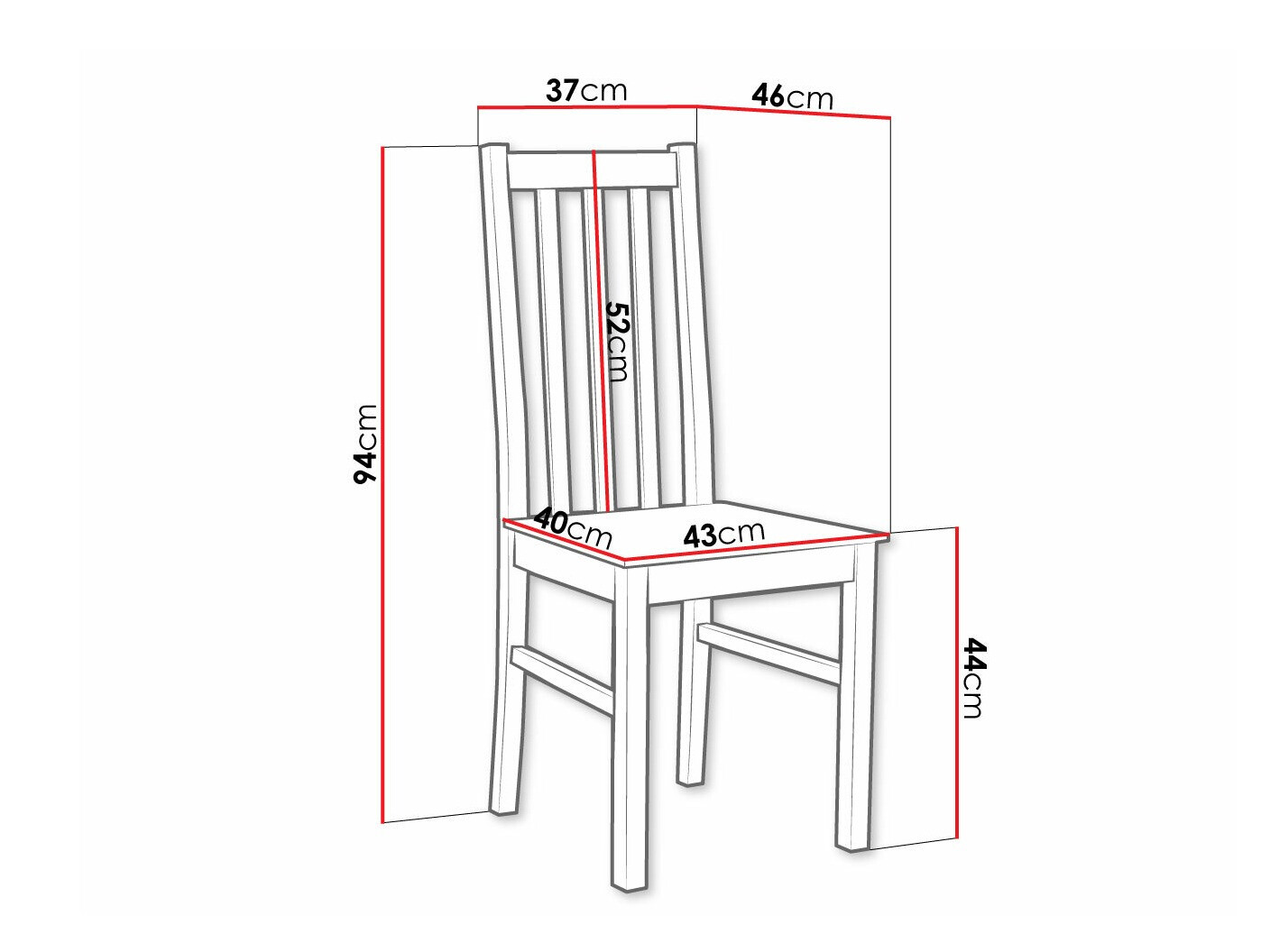 Stoel Victorville 115 (Wit)