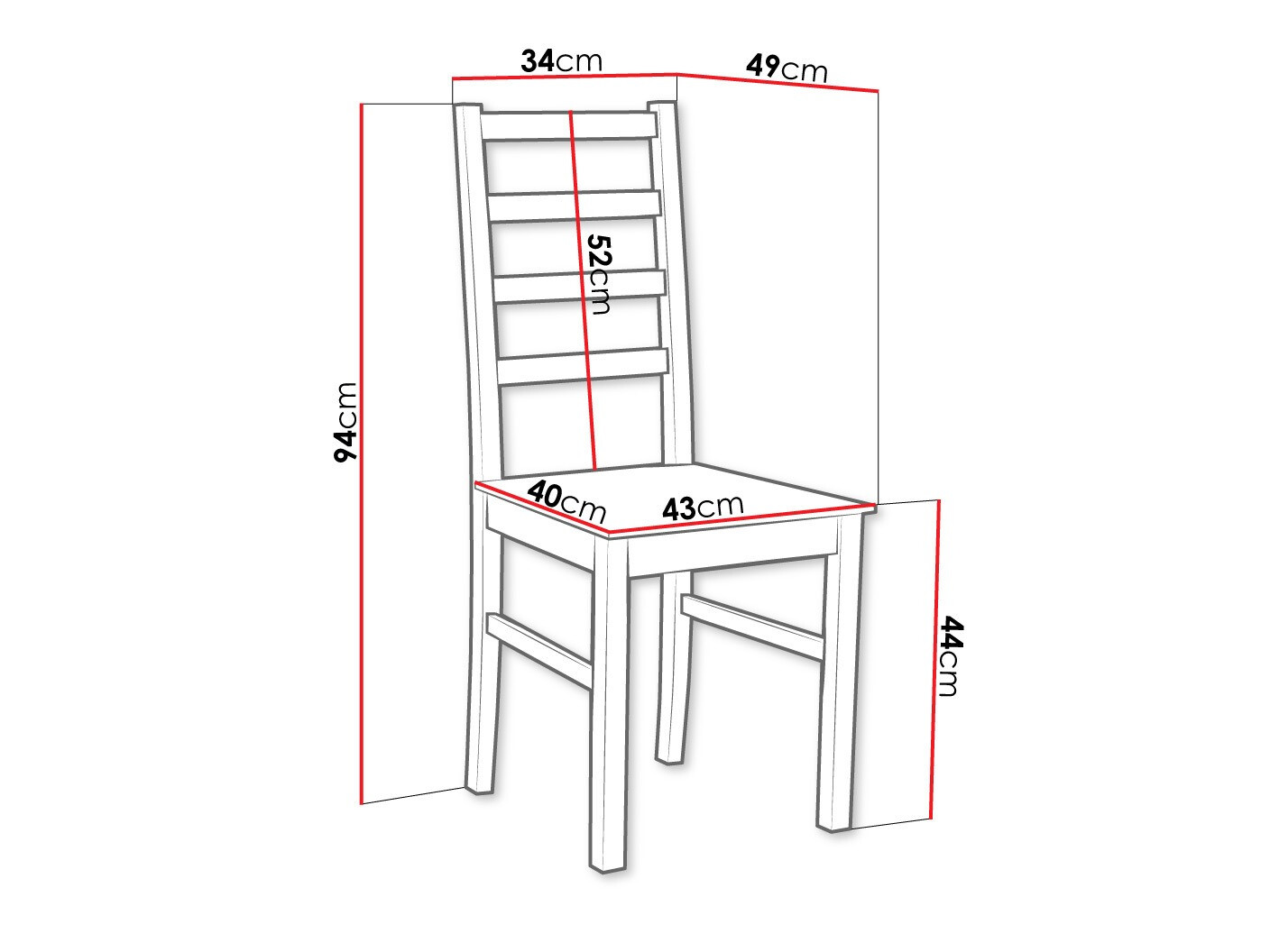 Stoel Victorville 136 (Wit)