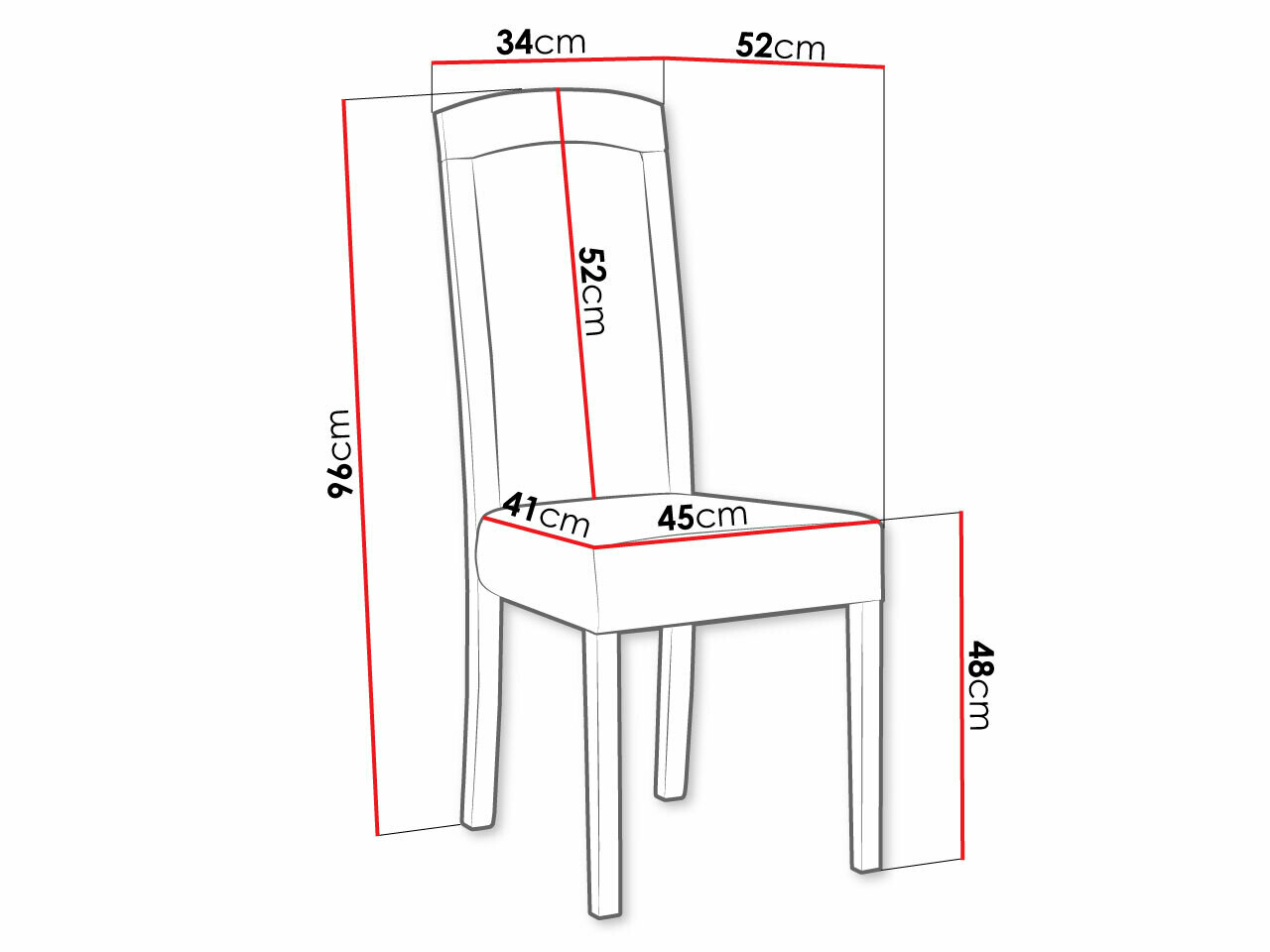 Stoel Victorville 345 (Notenhout)