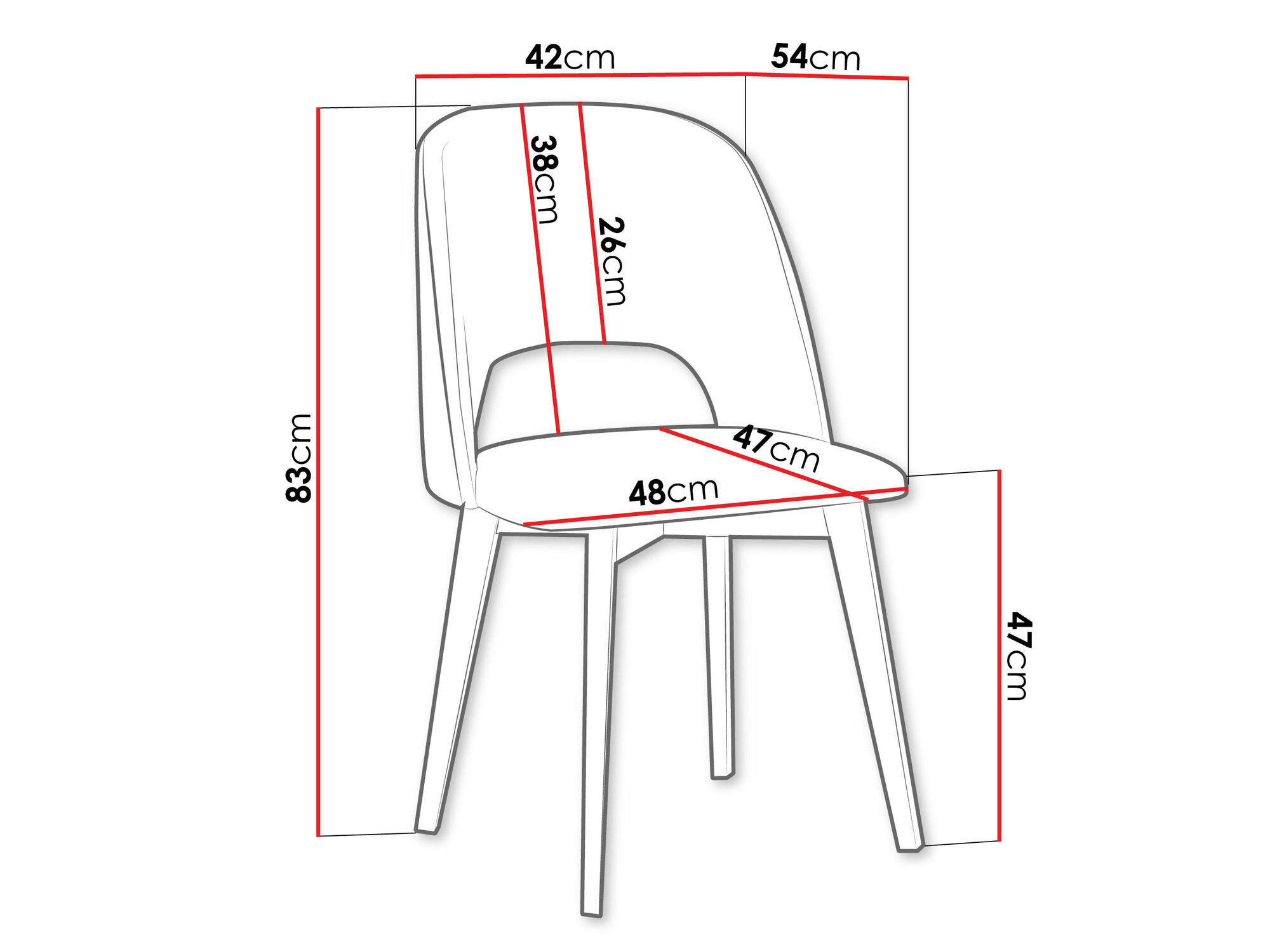 Stoel Victorville 363 (Notenhout)