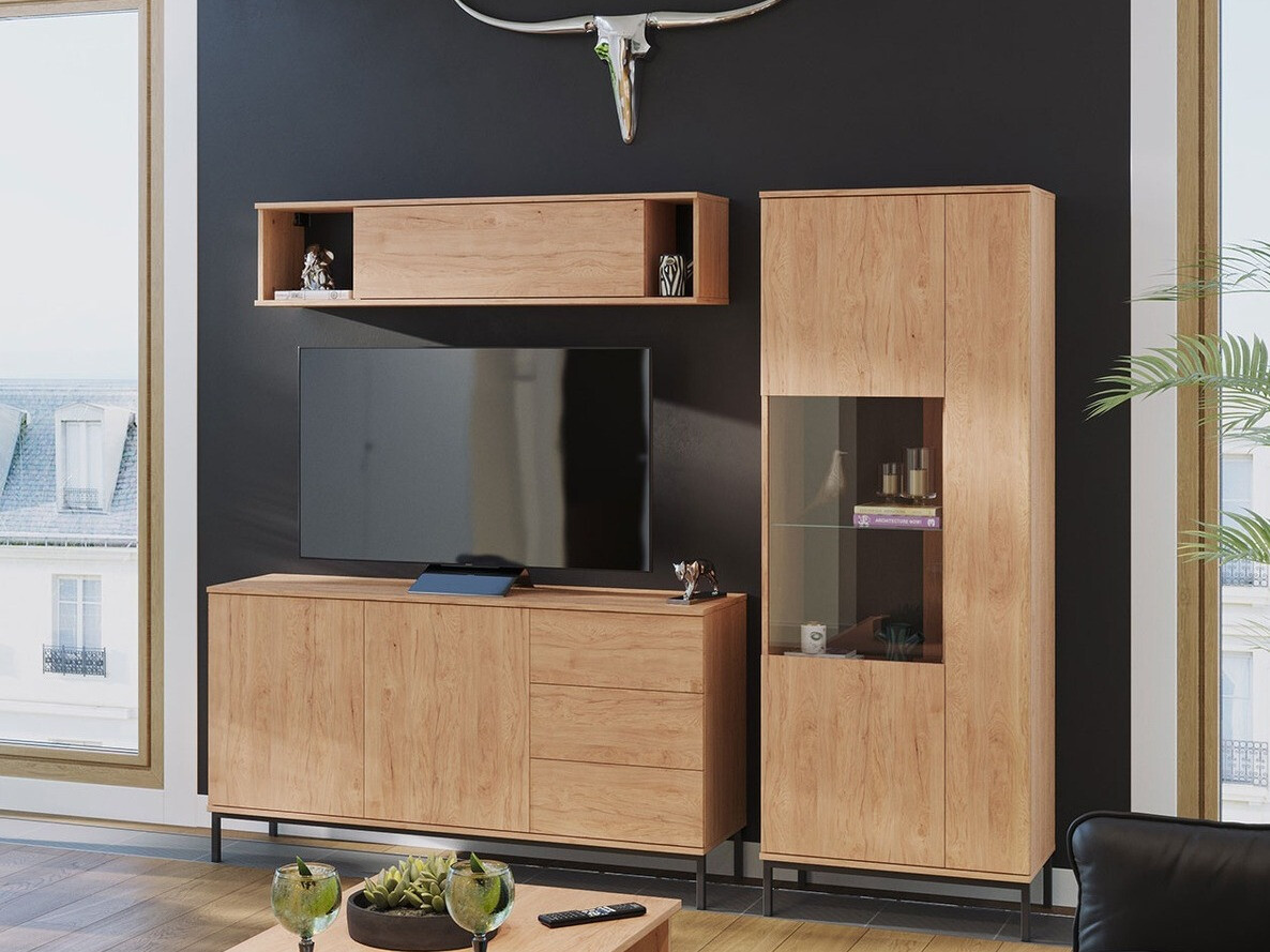 Woonkamerset Lomsore 110 (Licht hout)