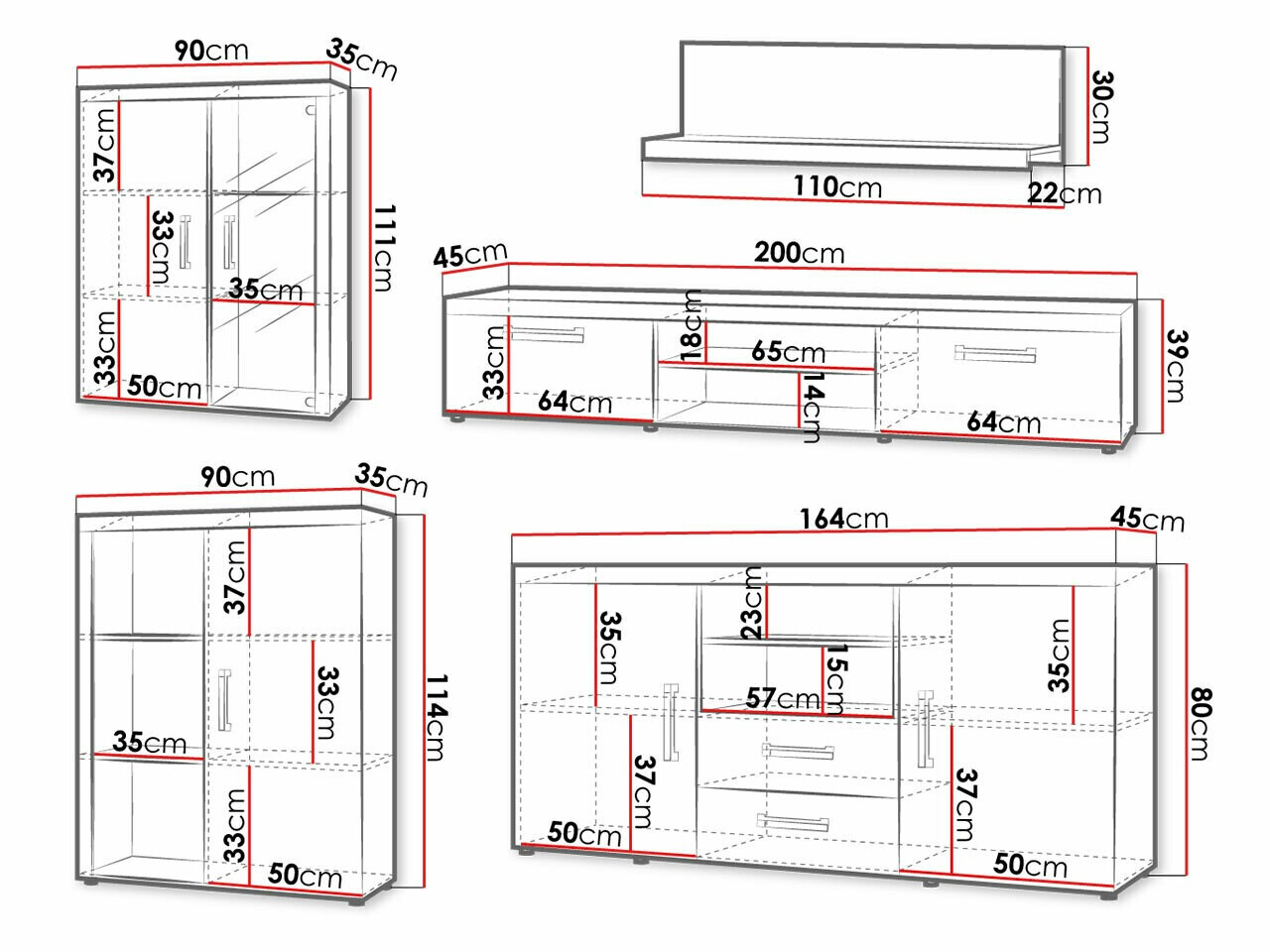 Woonkamerset Cormiru 109 (Pruim + grafiet)