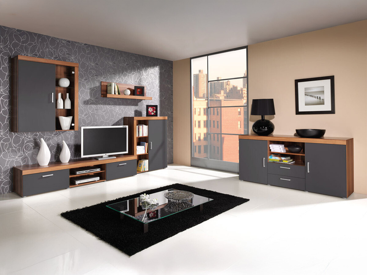 Woonkamerset Cormiru 109 (Pruim + grafiet)