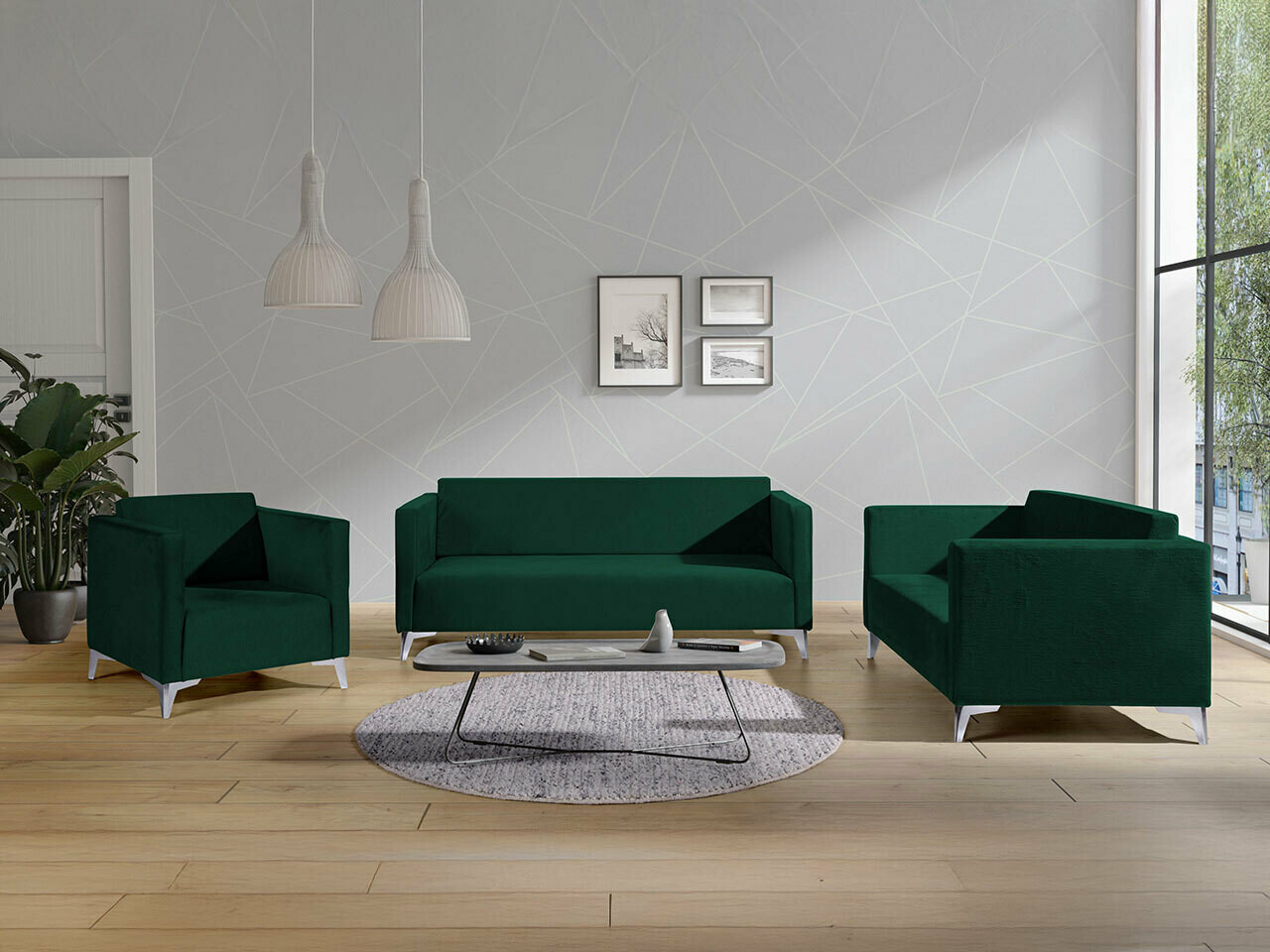 Gestoffeerde meubelset Virmore 105 (Solo 260)