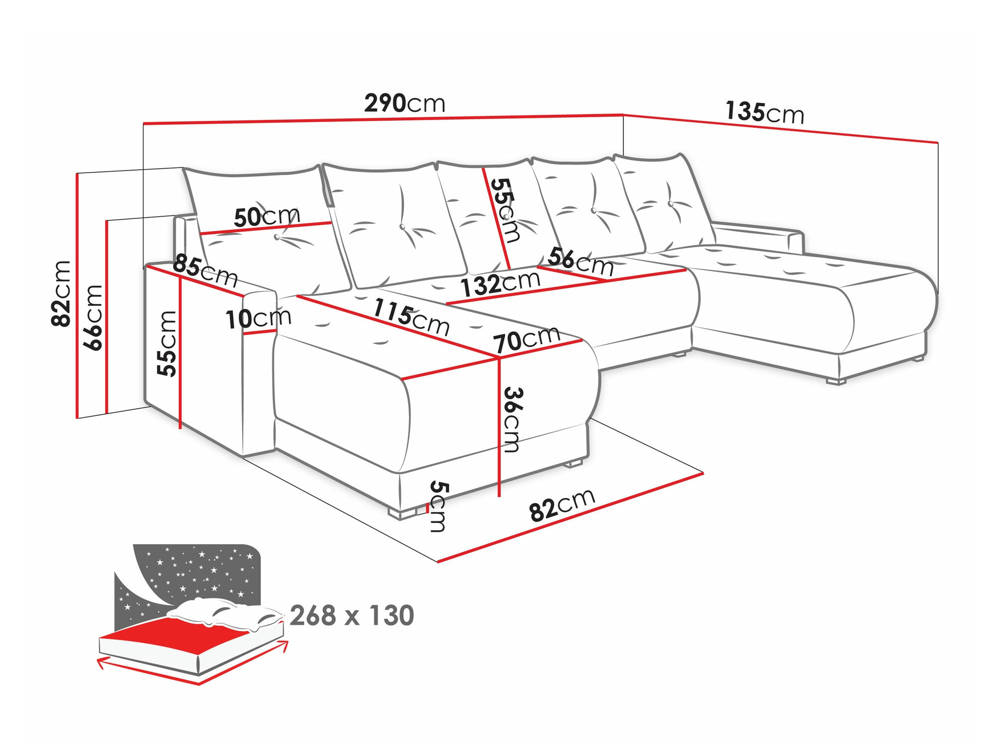 Hoekbank Memphis 106 (Lux 14 + Lux 23)